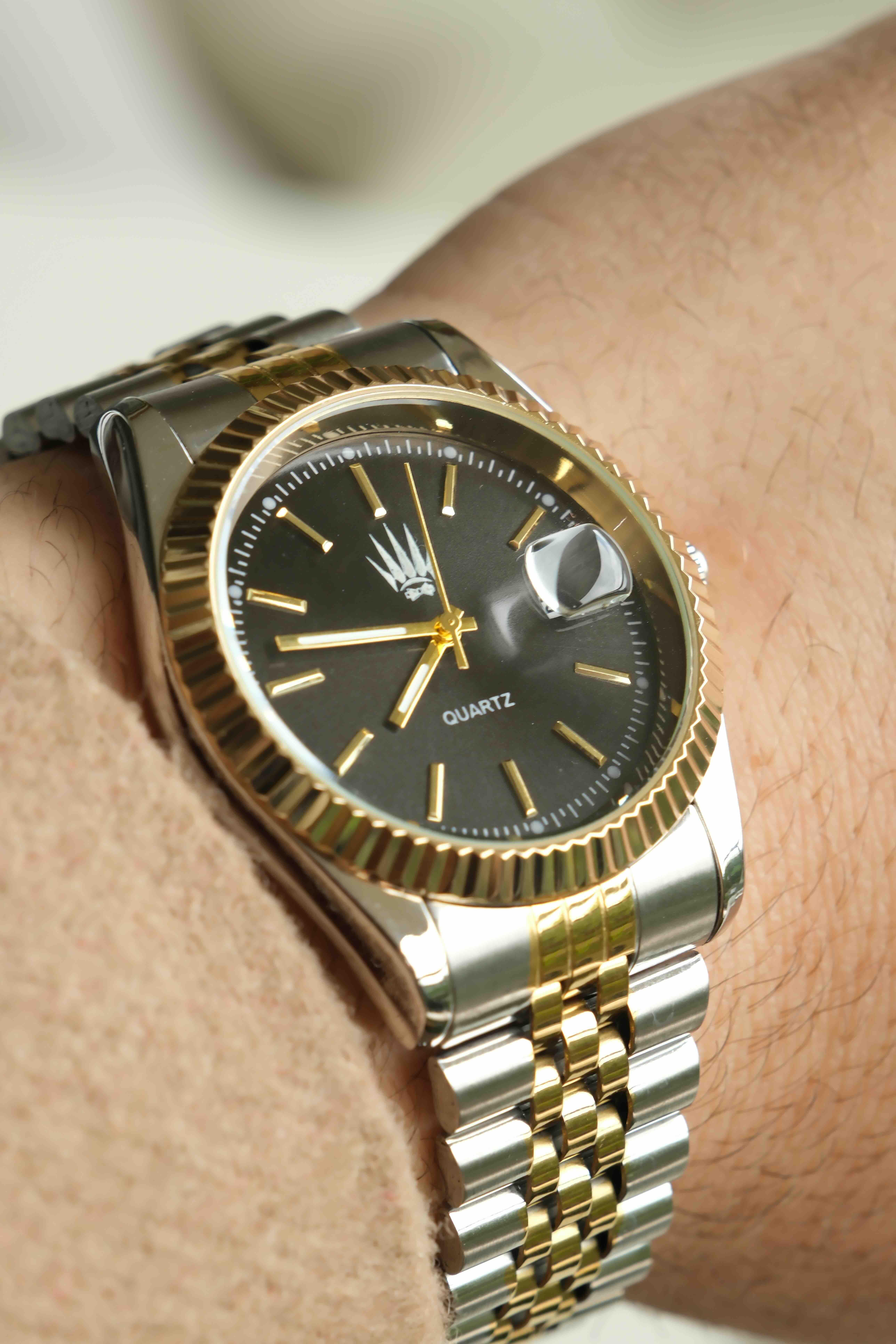 Silver Gold Black Kol SaatiKol SaatiWATCHOFROYAL.Silver Gold Black Kol Saati