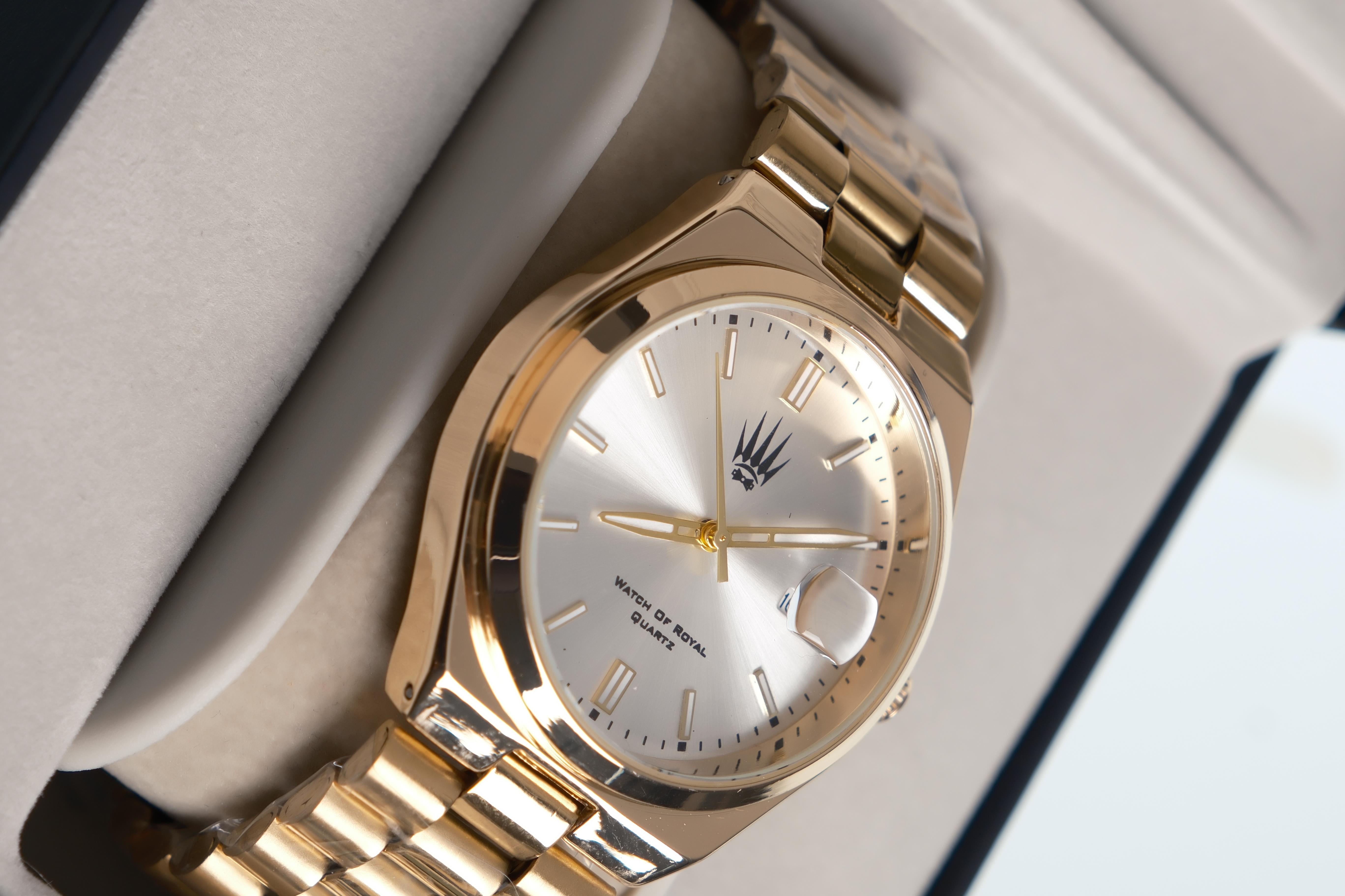 Ocean Gold White Kol SaatiWatchesWATCHOFROYALOceanOcean Gold White Kol Saati