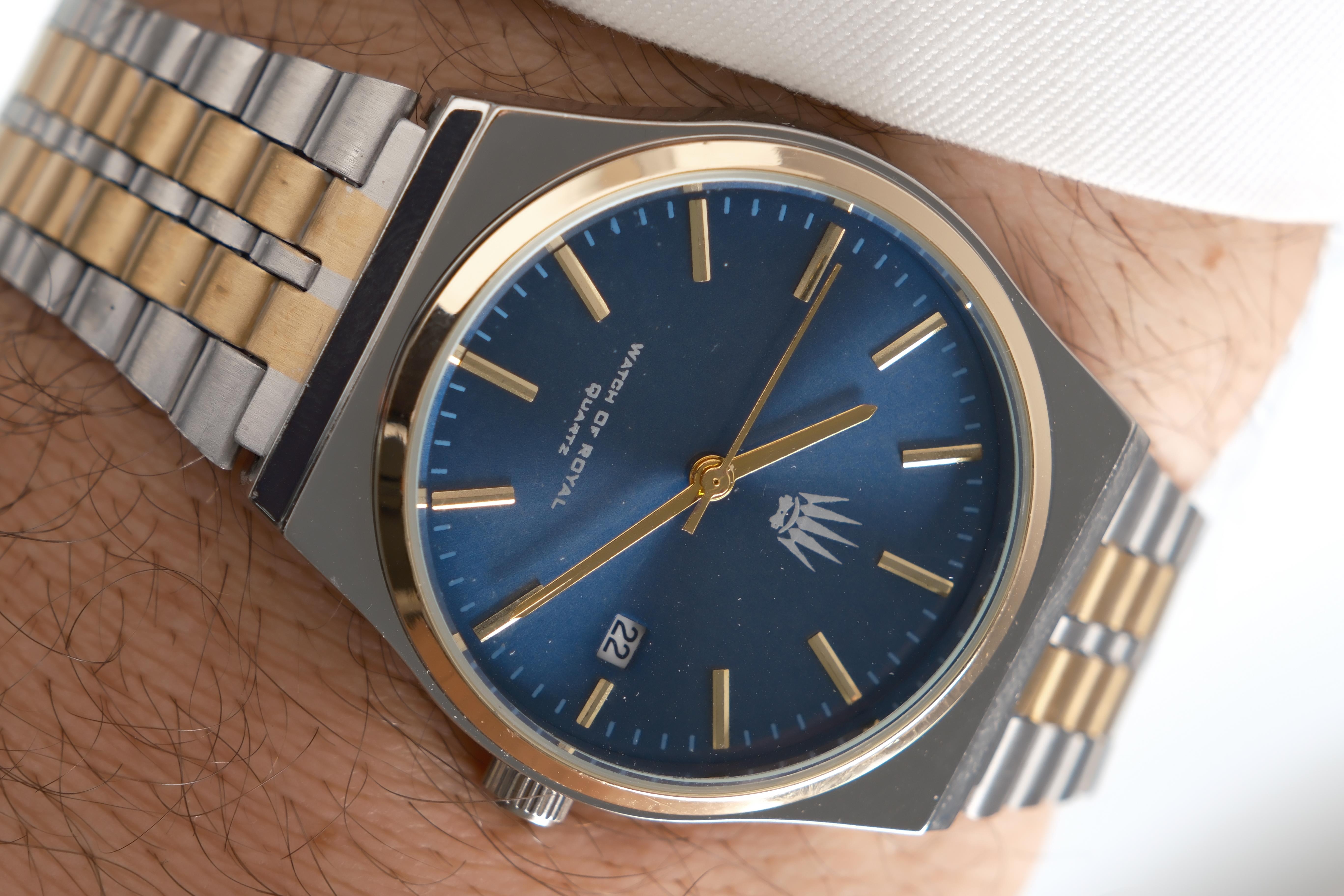 Virtus Classic Time Silver Gold Mavi Kol SaatiKol SaatiWATCHOFROYALVirtusClassicVirtus Classic Time Silver Gold Mavi Kol Saati