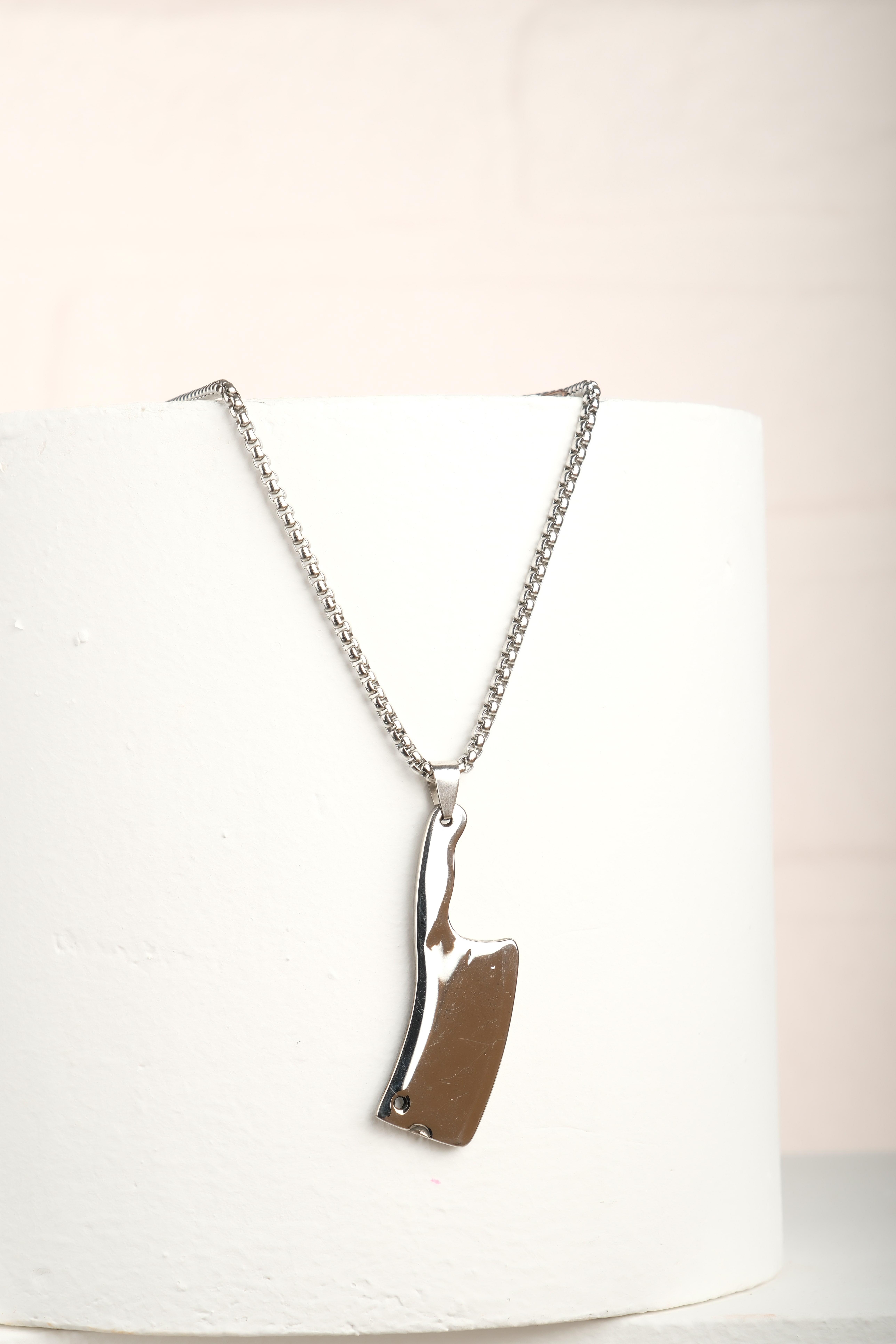 Nautical Silver Zincir Çelik Kolye NecklaceWATCHOFROYALNautical Nautical Silver Zincir Çelik Kolye 