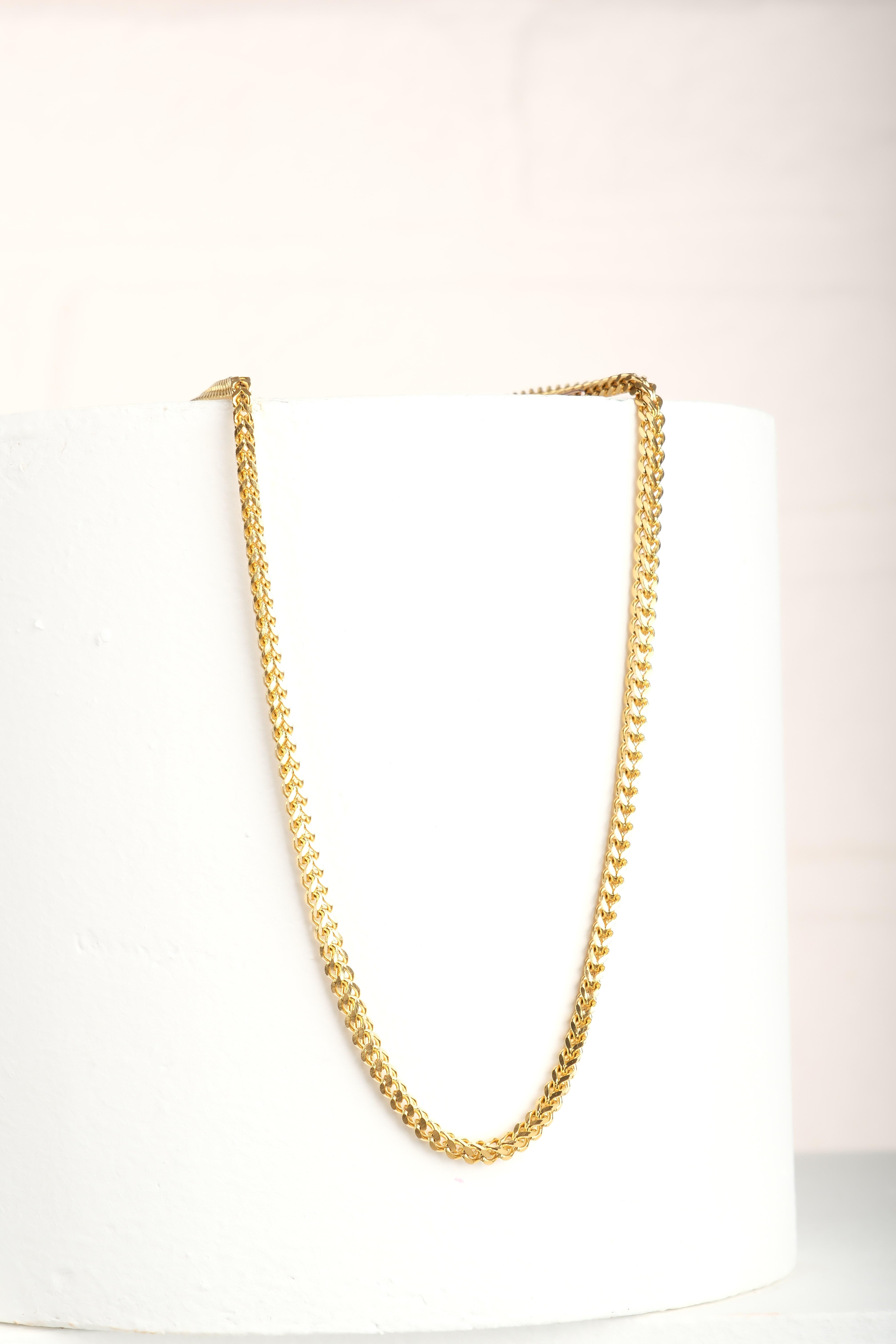 NICE GOLD ÇELİK ZİNCİR KOLYEKolyeWATCHOFROYALNICENICE GOLD ÇELİK ZİNCİR KOLYE