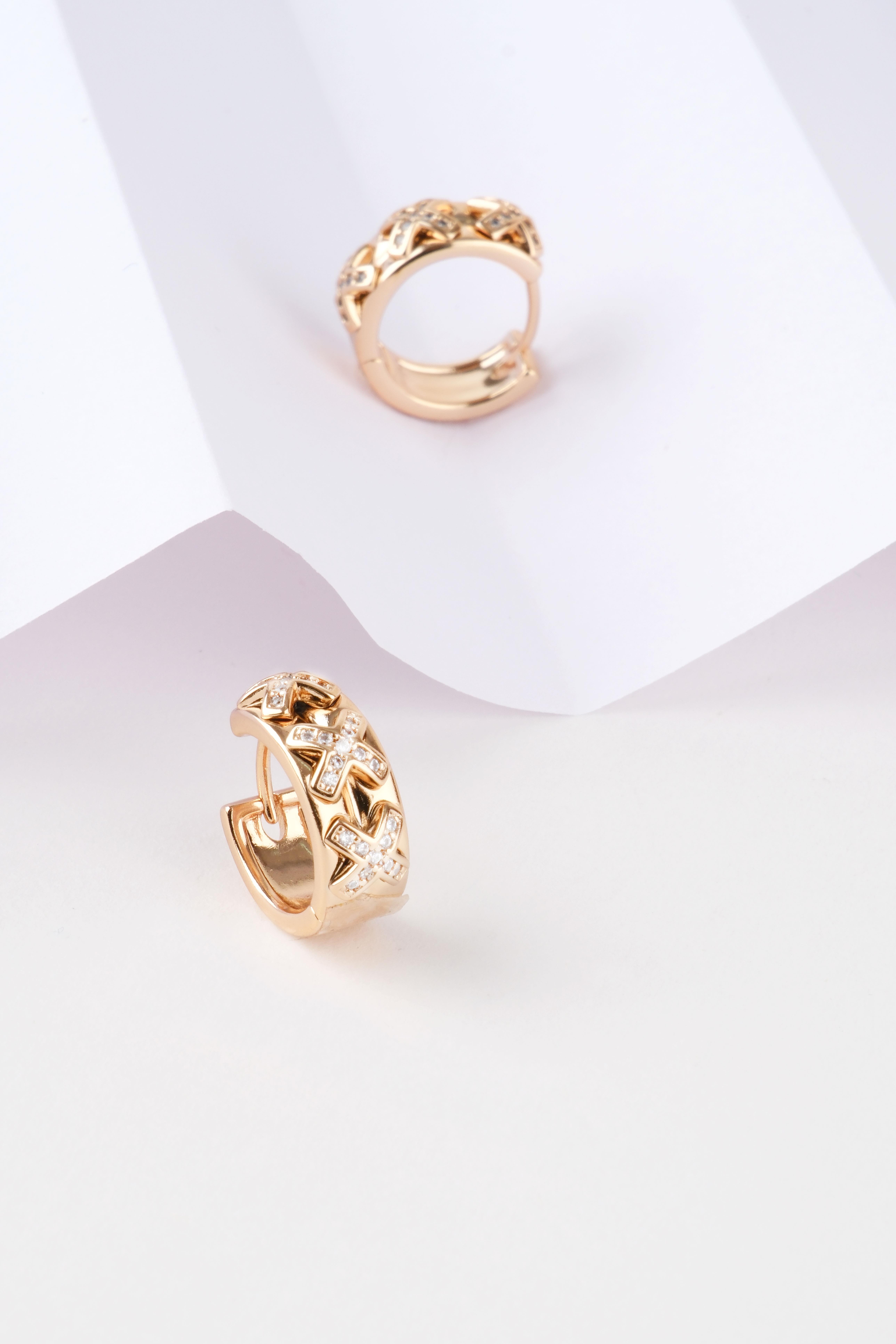 Geos Gold Çelik KüpeKüpeWATCHOFROYALGeosGeos Gold Çelik Küpe