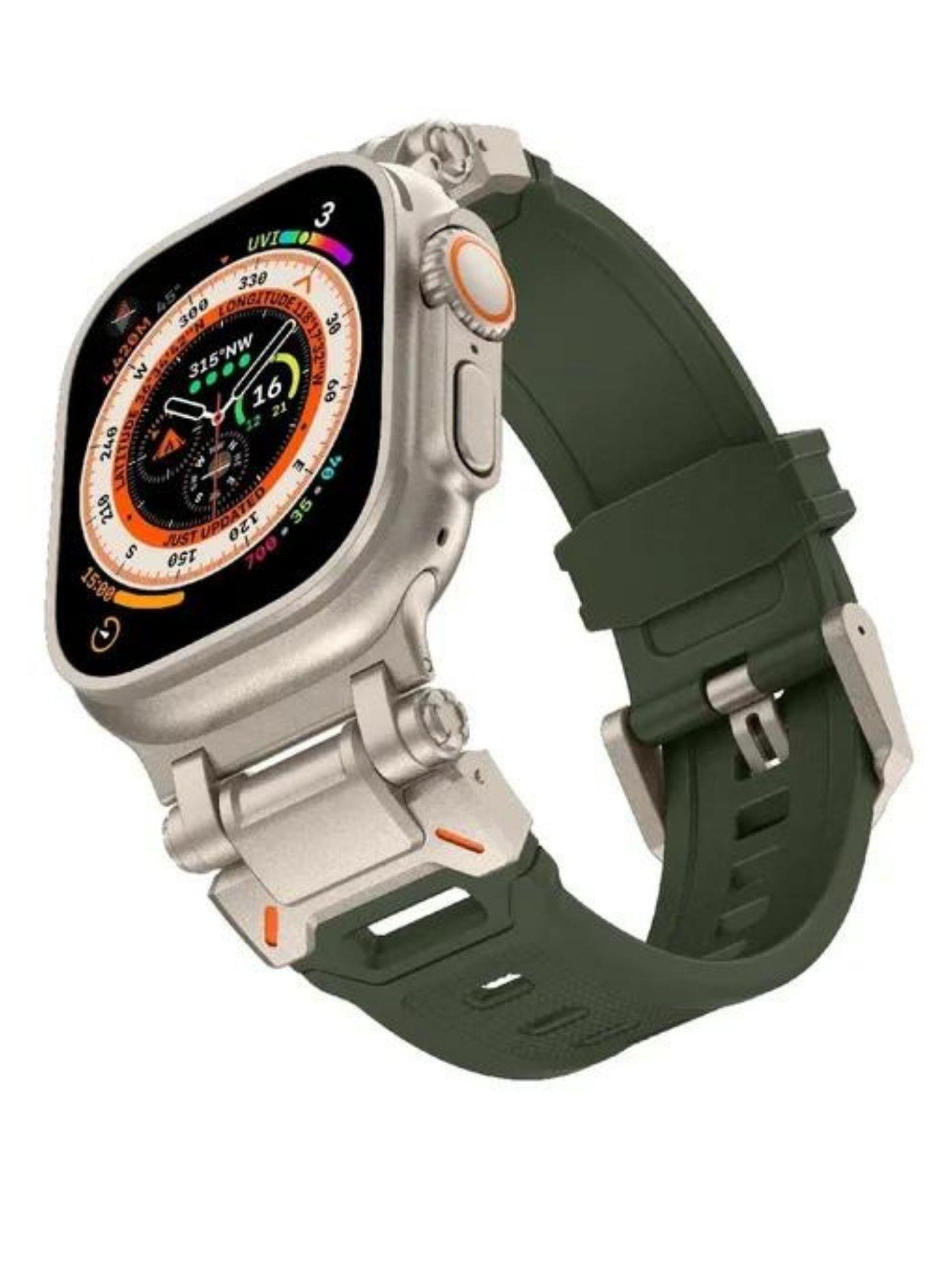 Apple Slikon Titanium Toka Saat Kordonu Yeşil Iwatch ultra 9 8 7 6 SE 5  49mm 45 mm 44 mm 42 mmSaat KordonuWATCHOFROYALapplettnymslknApple Slikon Titanium Toka Saat Kordonu Yeşil Iwatch ultra 9 8 7 6 SE 5  49mm 45 mm 44 mm 42 mm