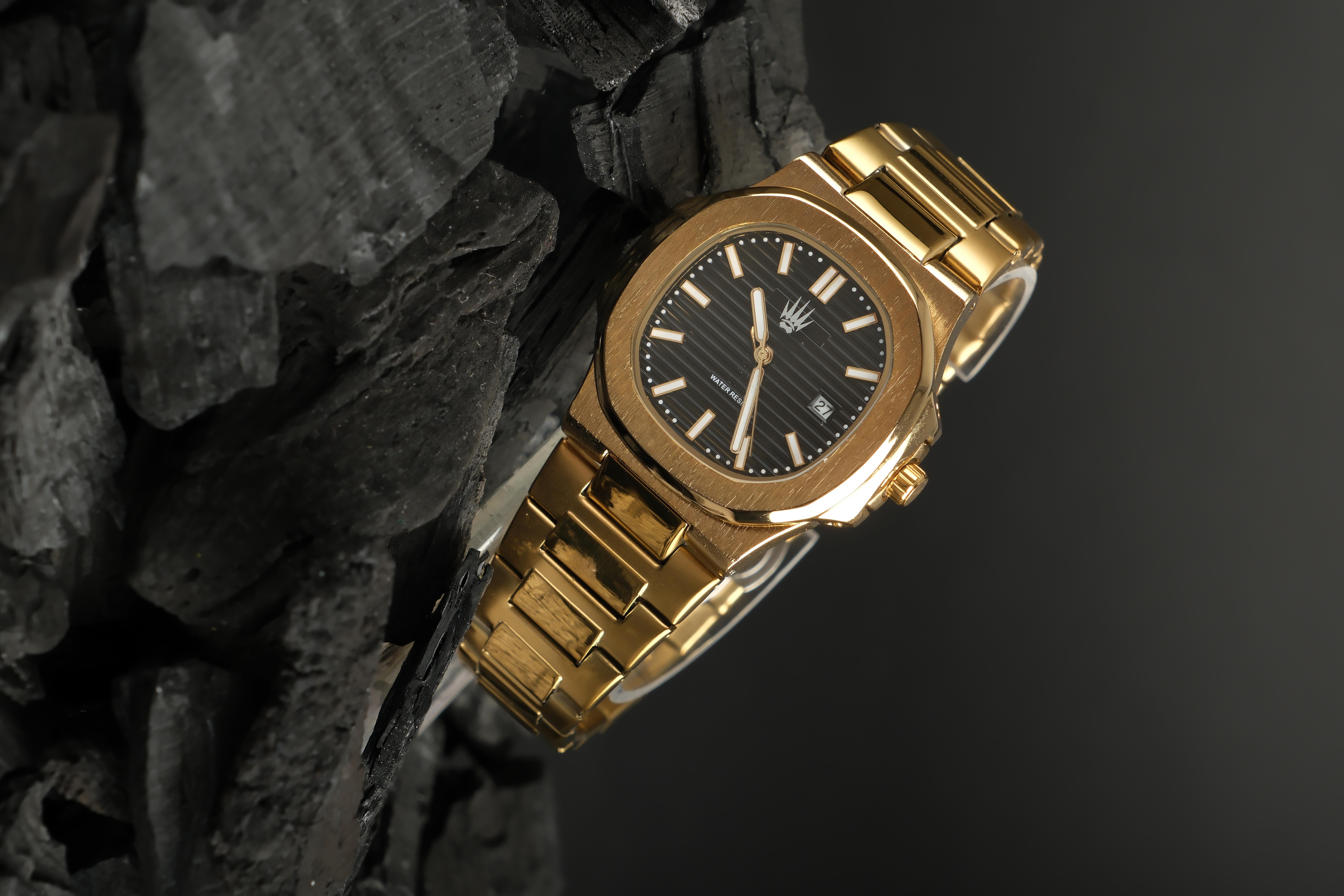 Vector Gold Black Çelik Kol SaatiSaatWATCHOFROYALVECTORVector Gold Black Çelik Kol Saati