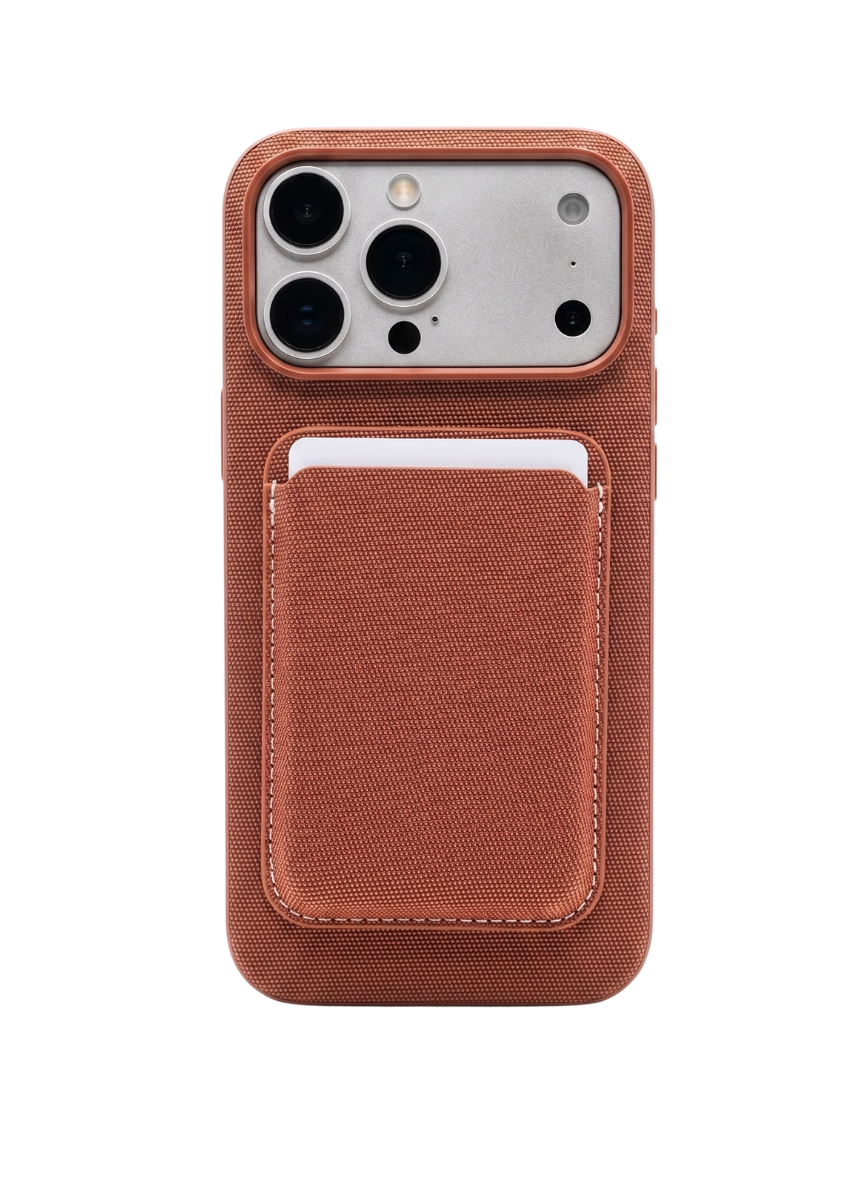 Kiremit PortoCase iPhone 17 Pro Max kılıfın ön ve arka görünümü
