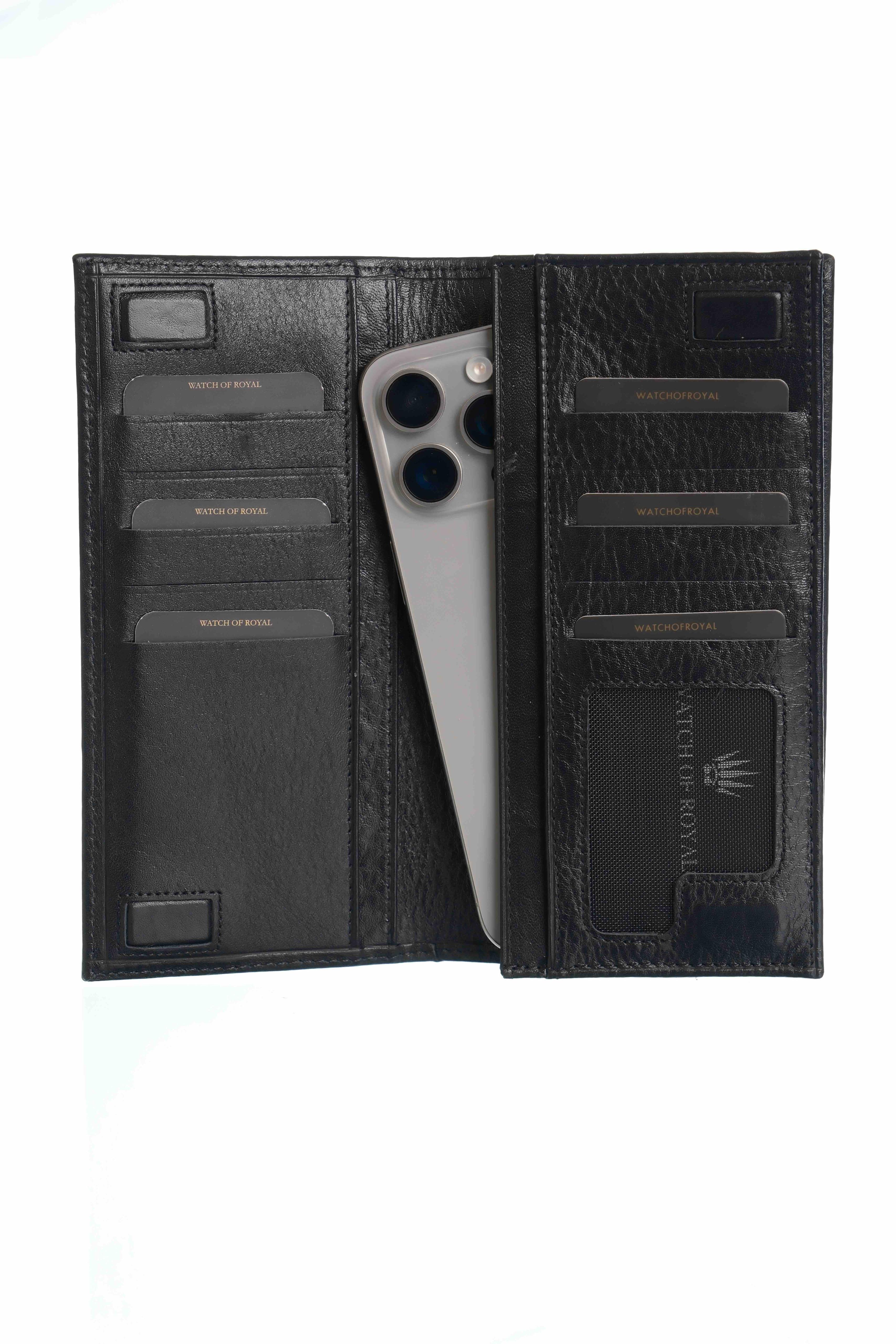 PARIS BLACK HAKİKİ DERİ TELEFON CÜZDANITelefon CüzdanıWATCHOFROYALPRSBLCKPARIS BLACK HAKİKİ DERİ TELEFON CÜZDANI