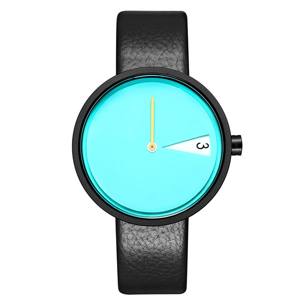 SPACE LINE BLUE LEATHER WATCH
