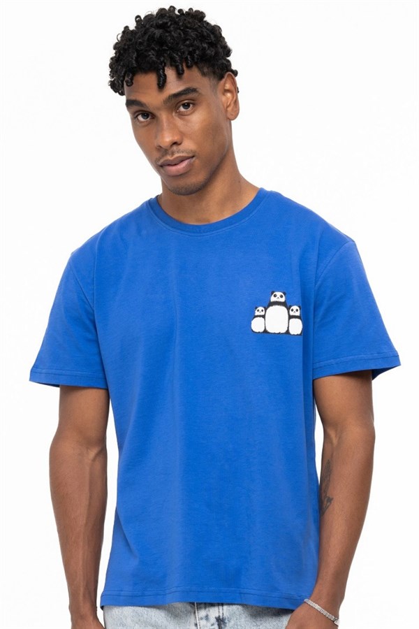 PANDA T-SHIRT MAVİ