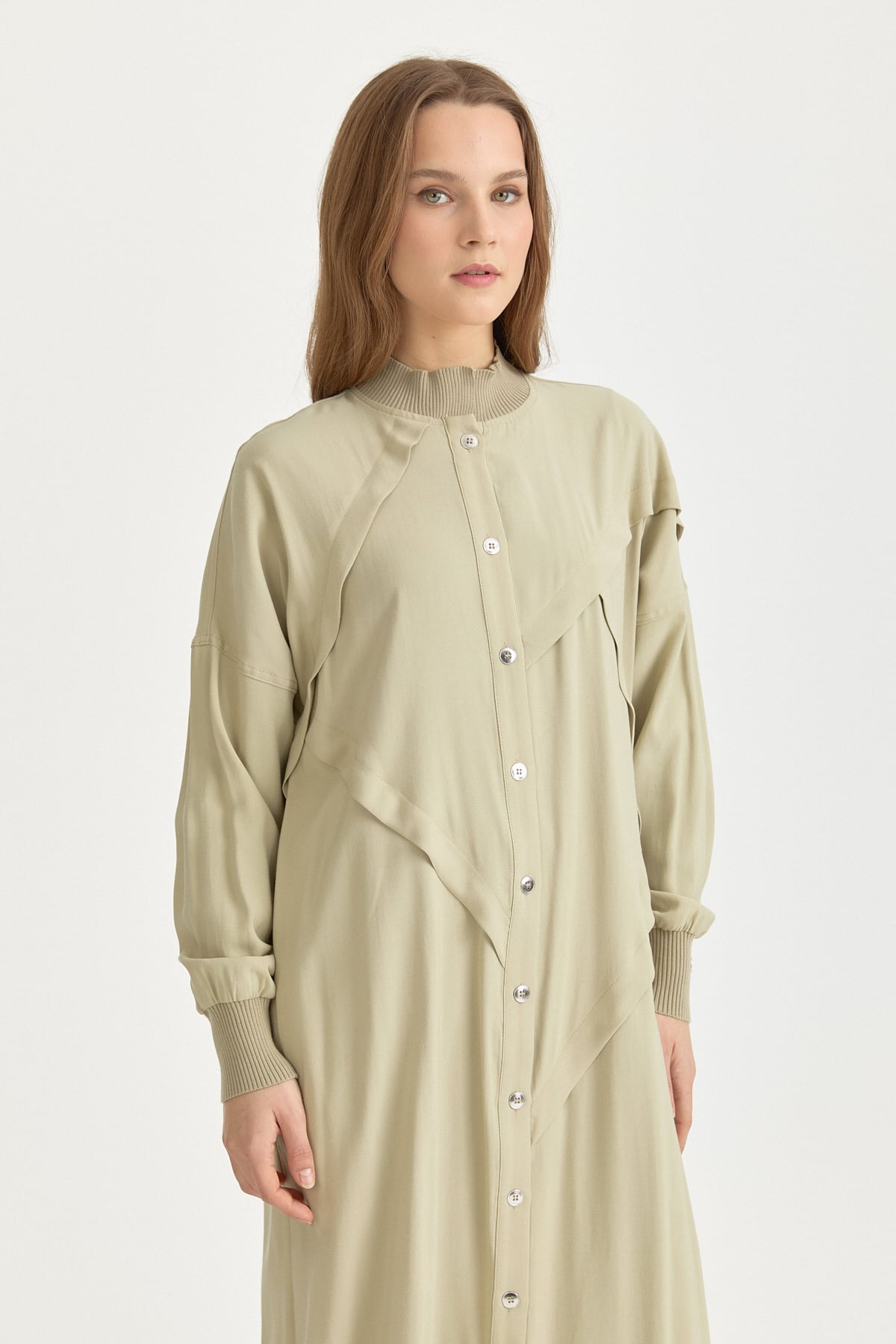 Aller ve Ribana Detaylı Tencel Giy-Çık  Kekik