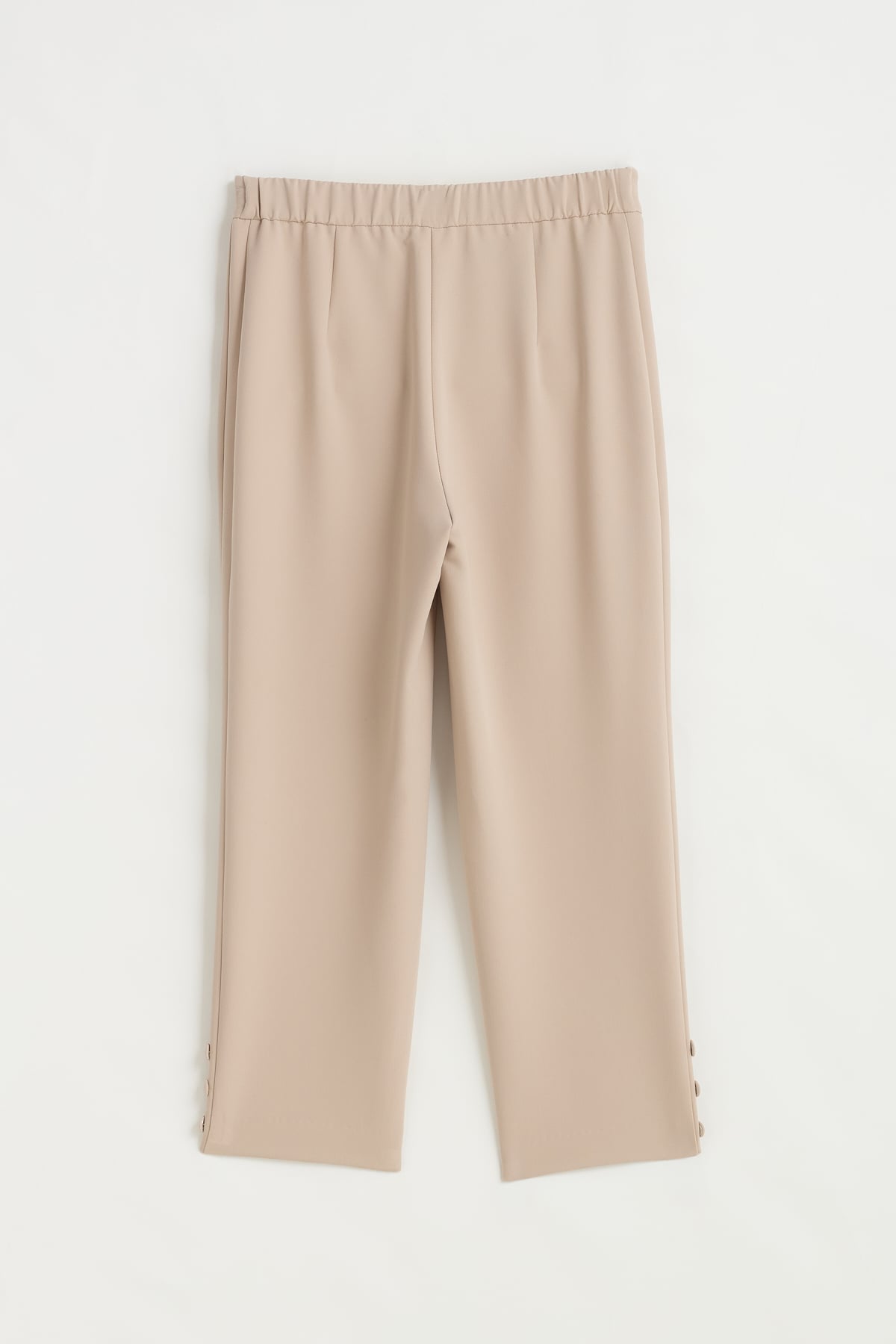 Boru Paça Poly. Viskon Pantolon  Bej