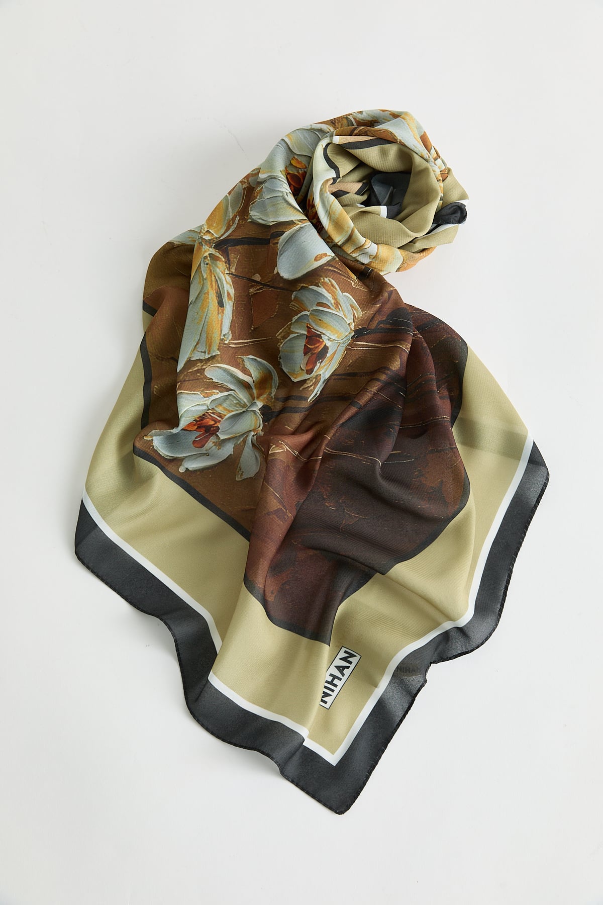 Floş Natural Fly Eşarp  Camel