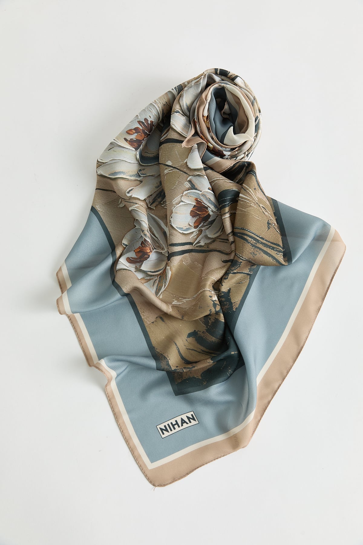 Floş Natural Fly Eşarp  Gri