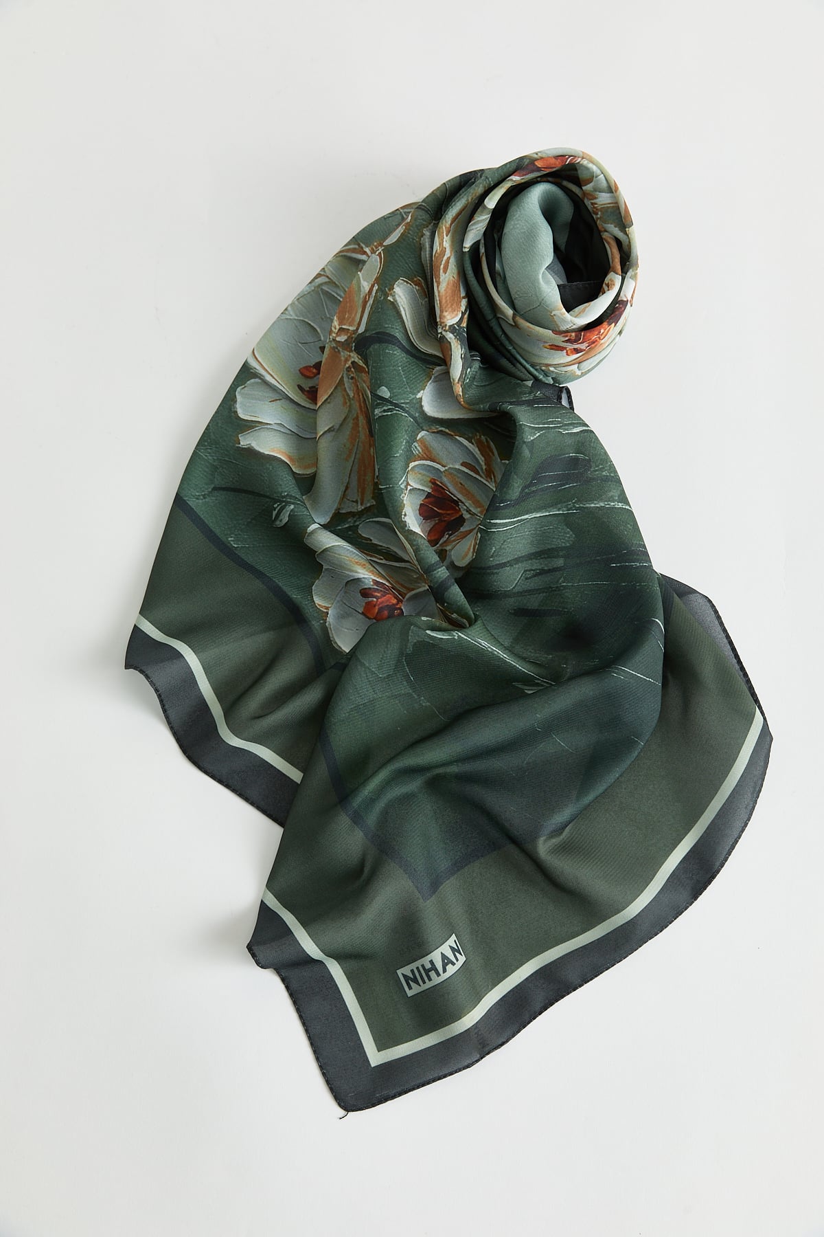 Floş Natural Fly Eşarp  Haki