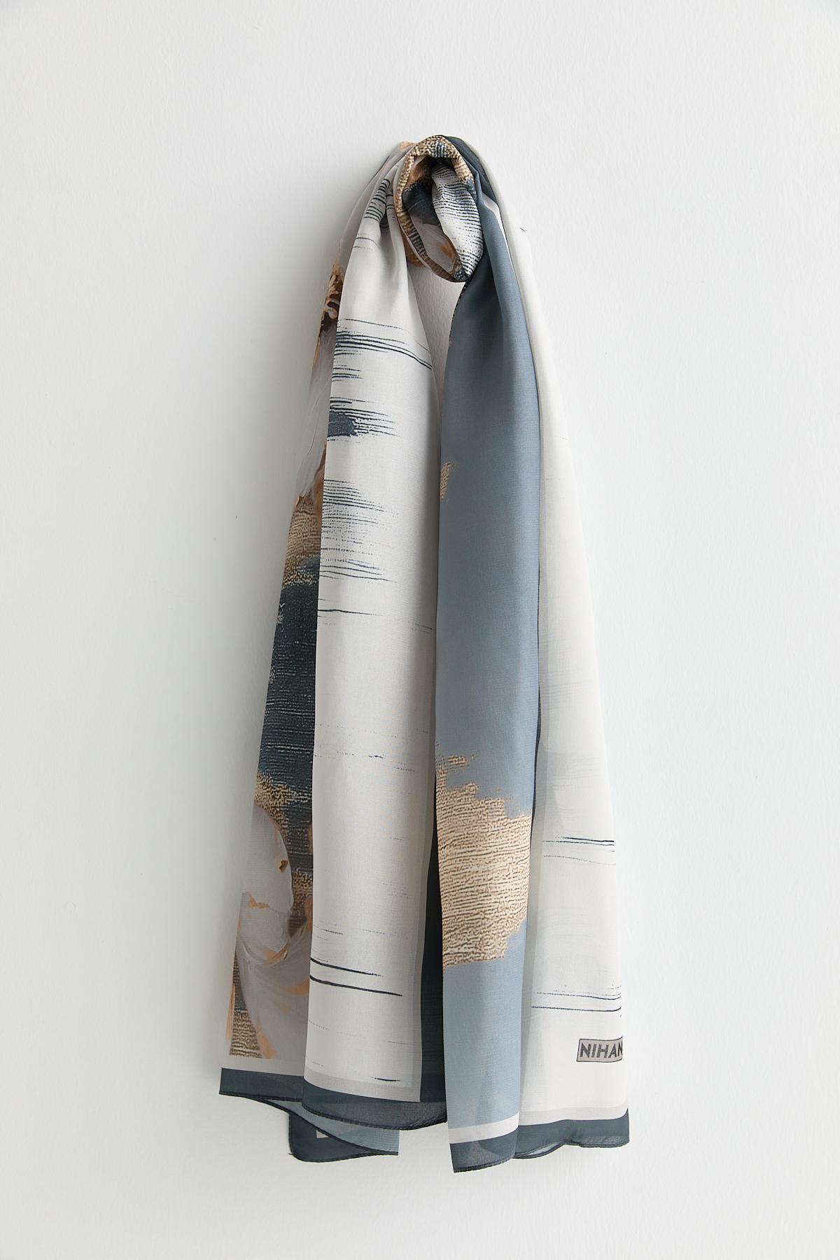 Floş Natural Fly Şal  Gri