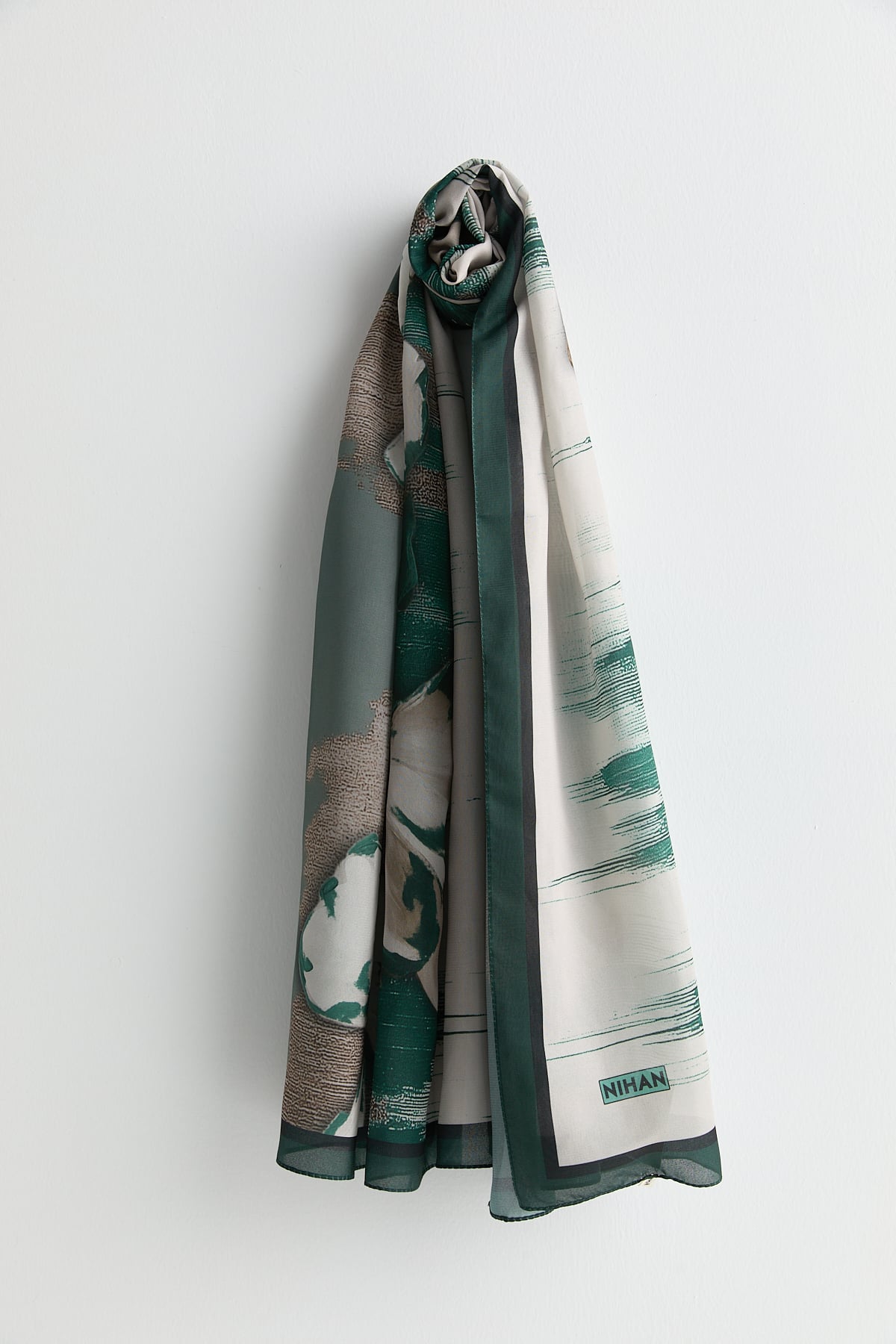 Floş Natural Fly Şal  Yeşil