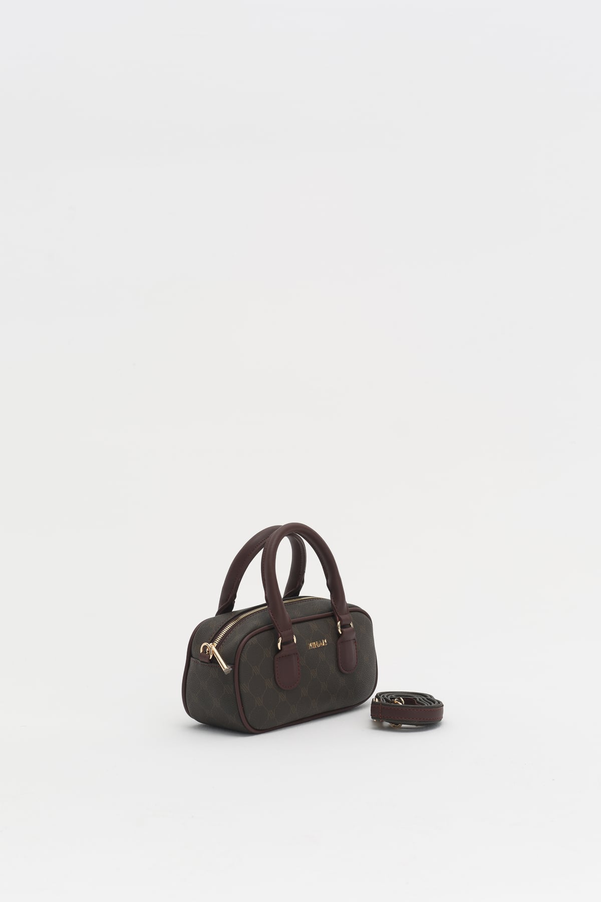 Monogram Çapraz Askılı Çanta  Kahve