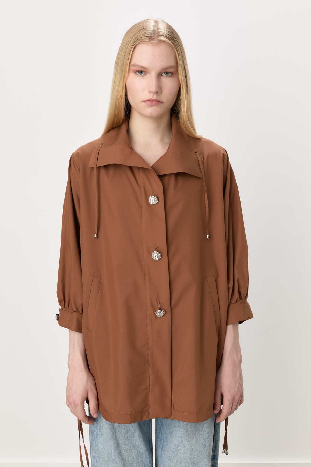 MY312 Giy-Çık Düğme Detaylı Oversize Giy-Çık  Kahve_modest