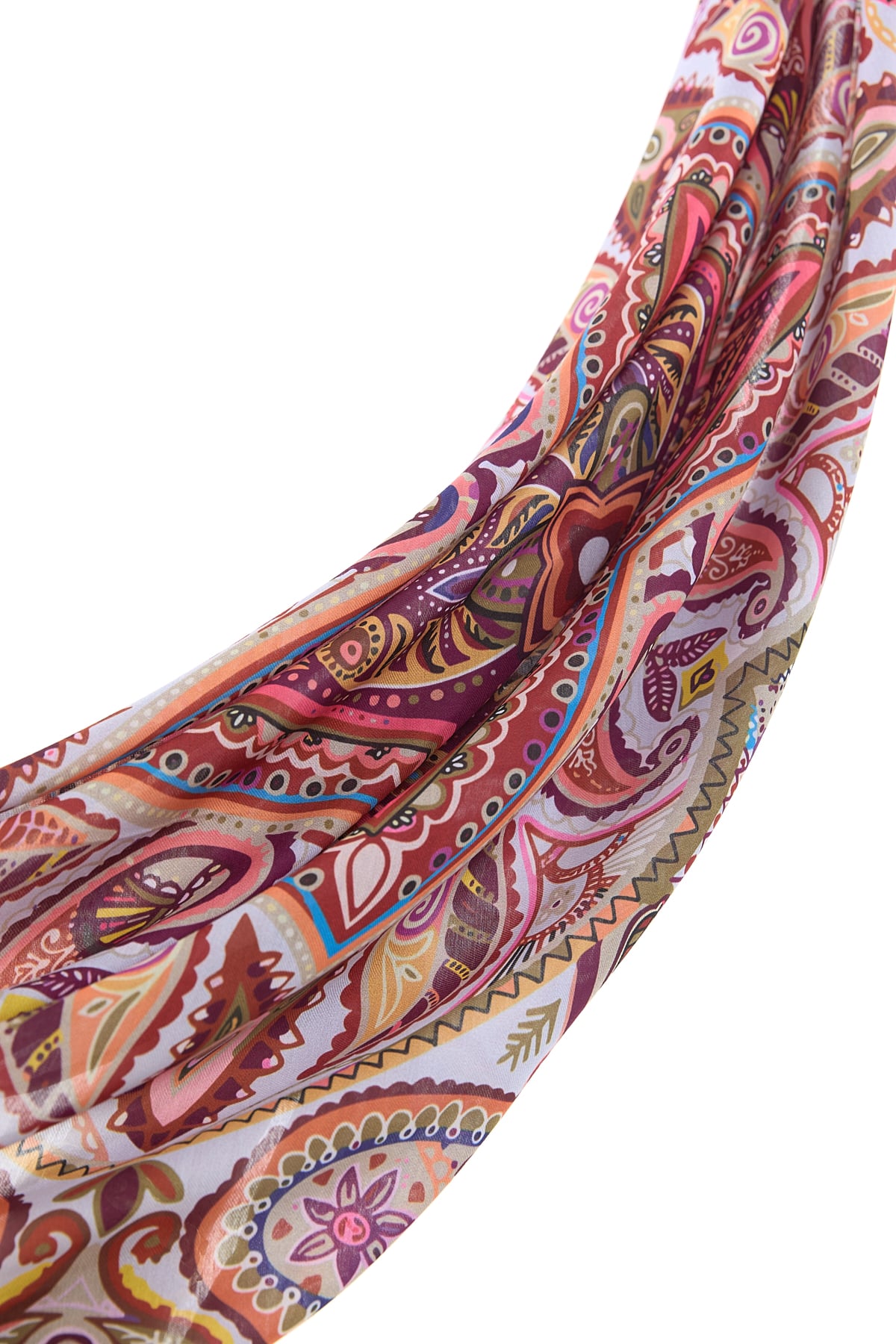NİHAN Stil Eşarp Nihan Desenli Soft Eşarp  Bordo_modest