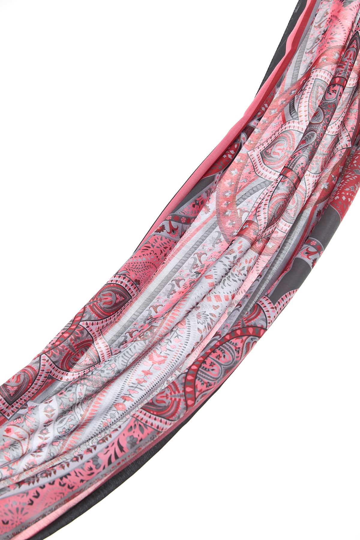 NİHAN Stil Şal Nihan Desenli Soft Şal  Kırmızı_modest
