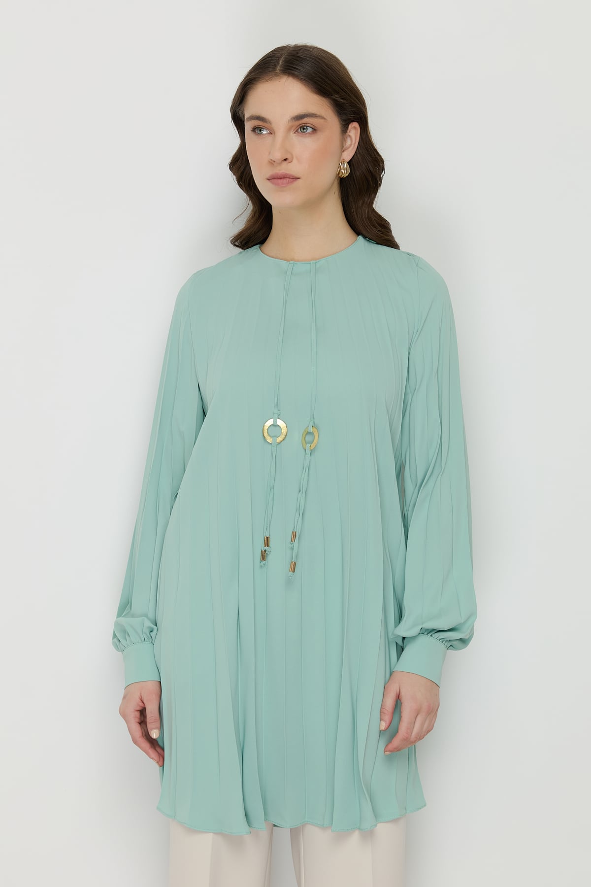 NİHAN Tunik Nihan Pilisoley Tunik  Mint_modest