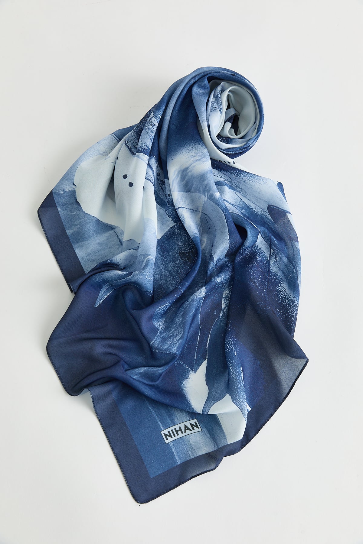 Floş Natural Fly Eşarp  Lacivert