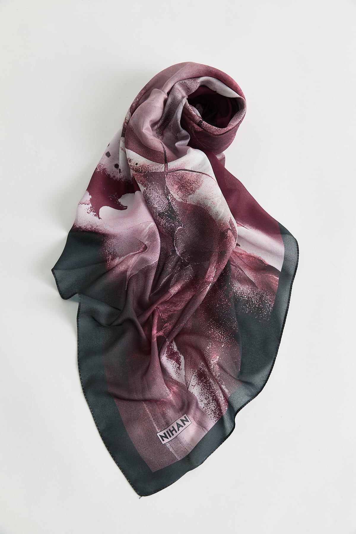 Floş Natural Fly Eşarp  Mürdüm