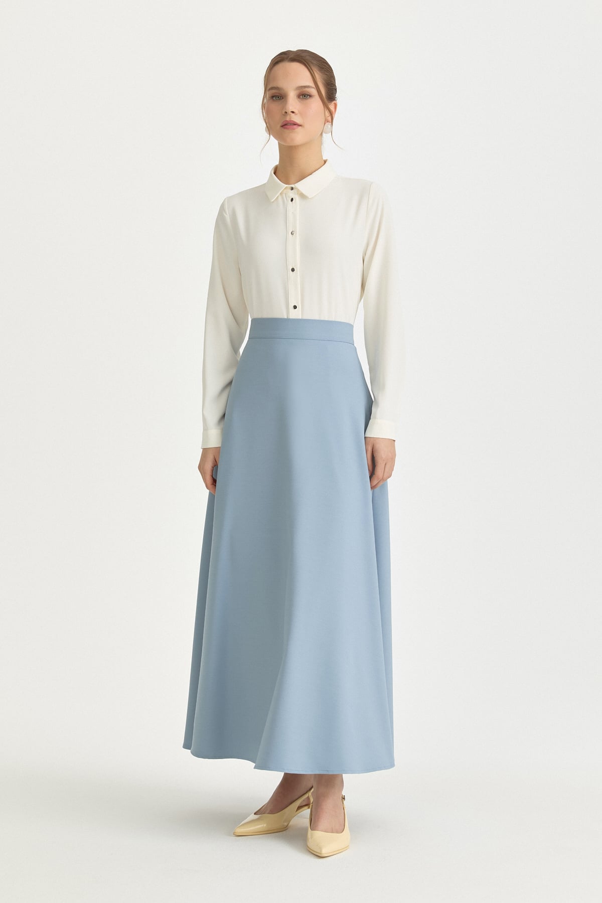 Kloş Etek  Açık Mavi