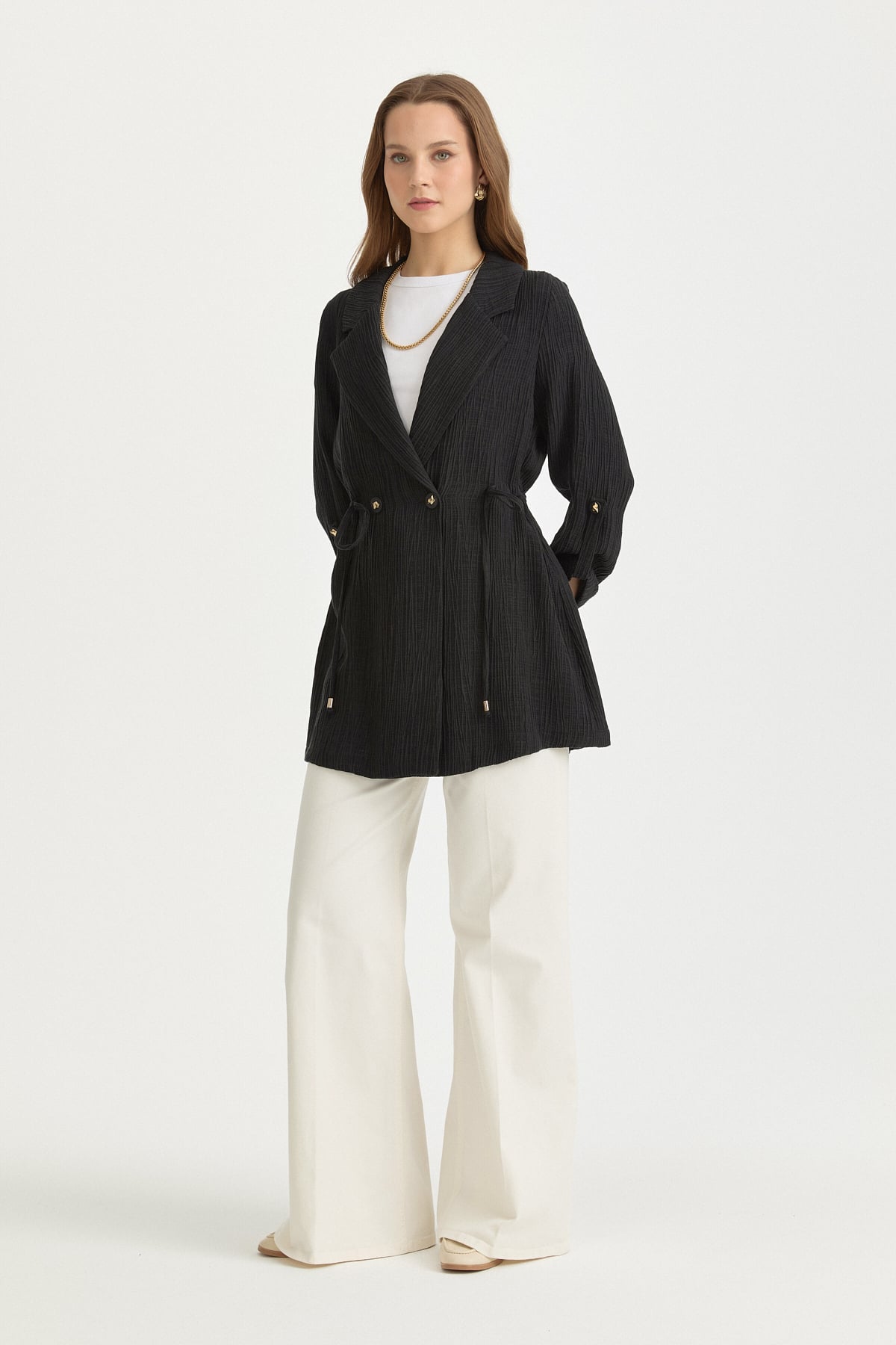 Kruvaze Ceket  Siyah