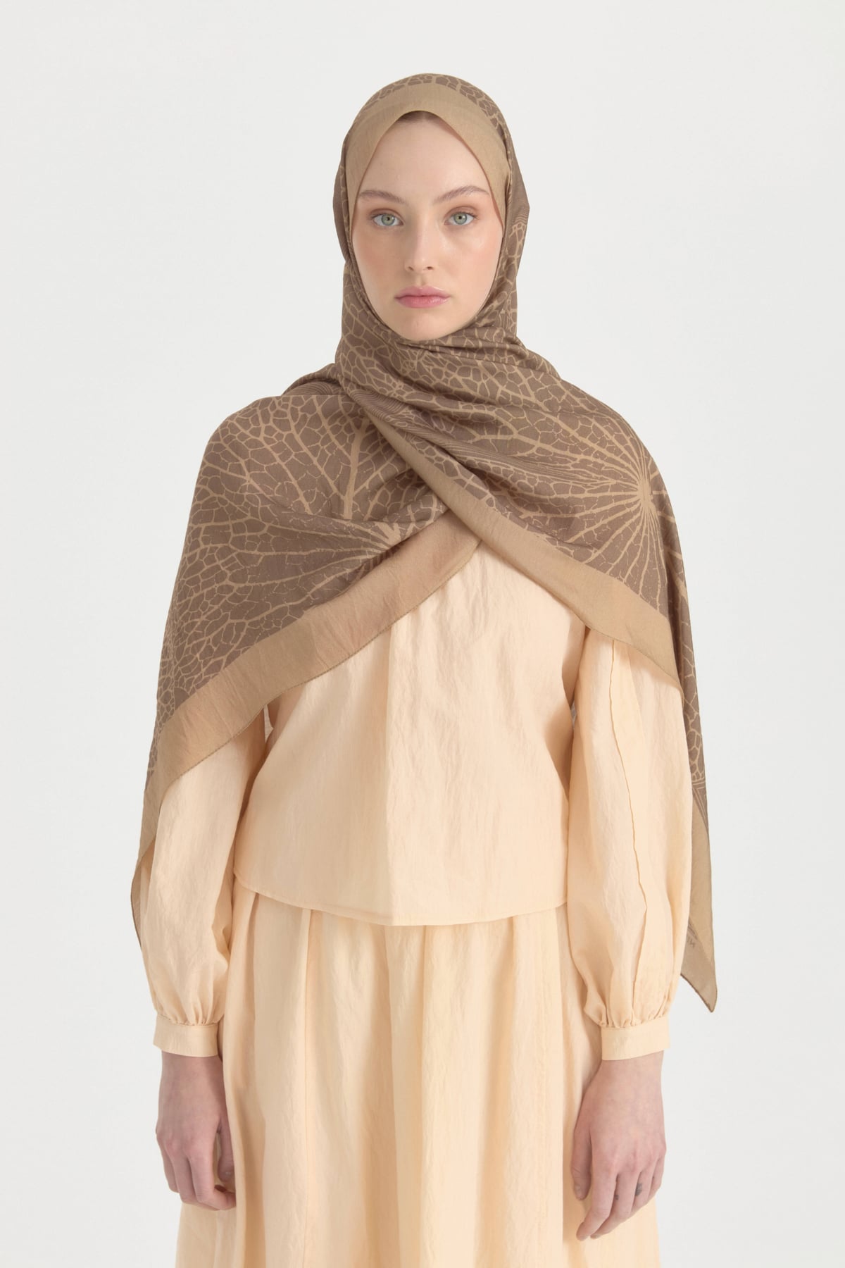 Mayda Viskon Şal  Camel