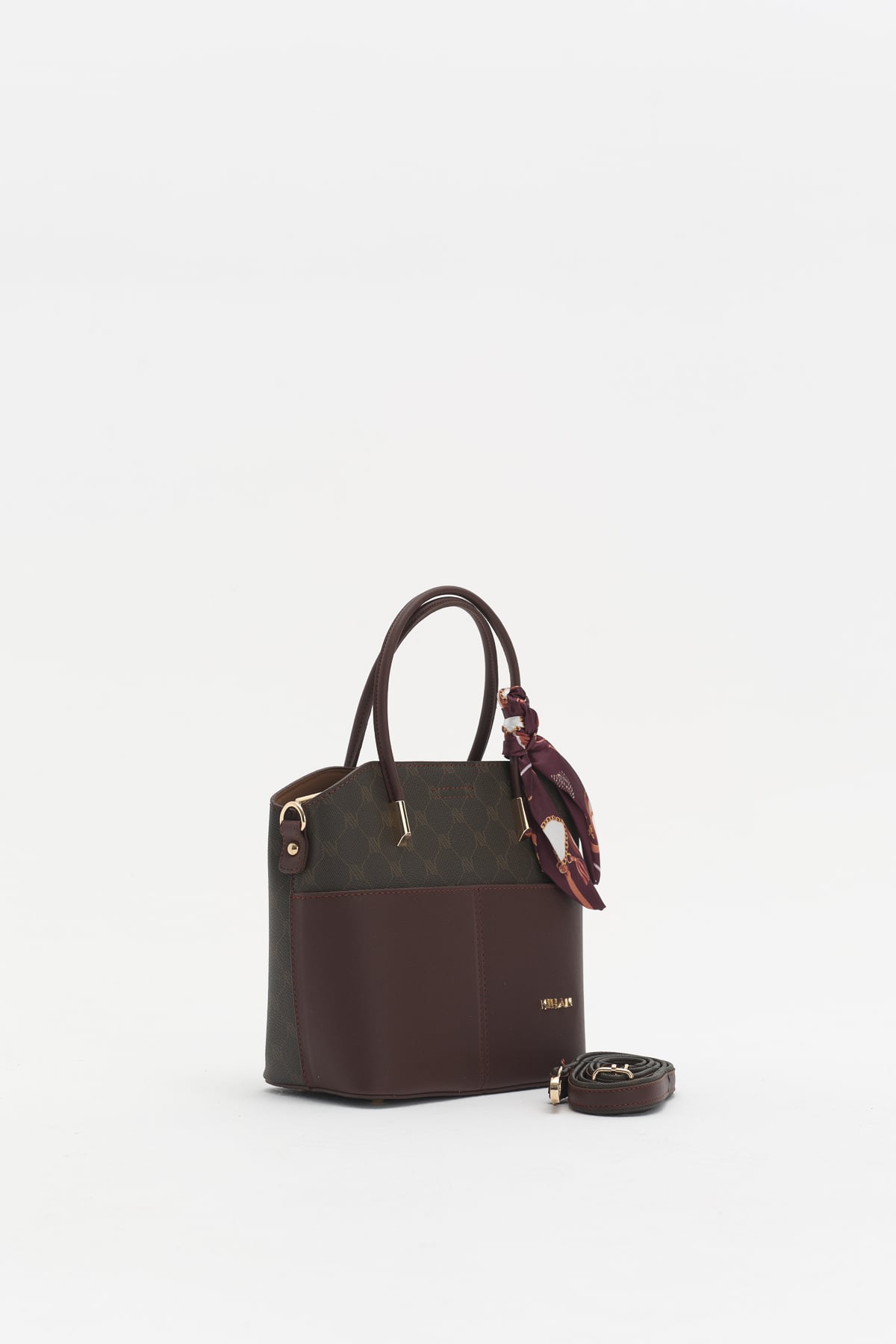 Monogram Tote Çanta  Kahve