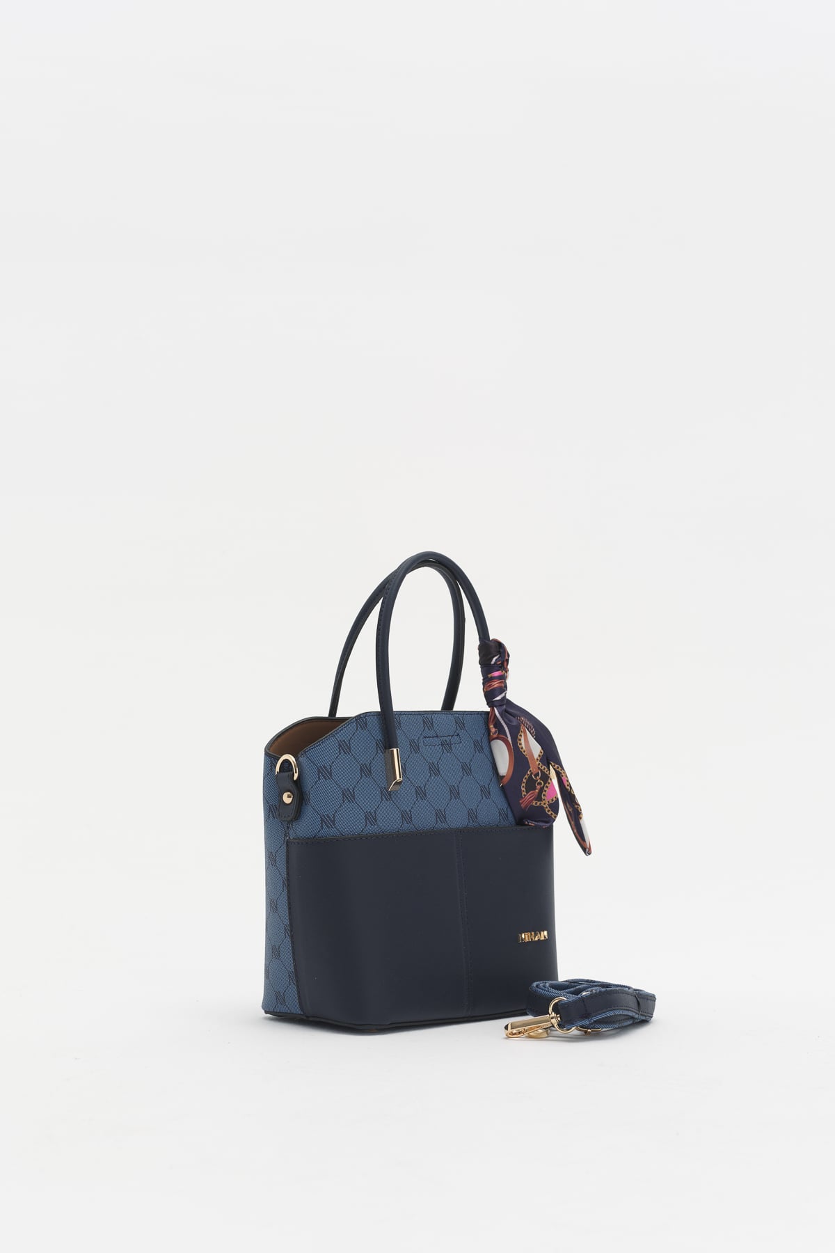 Monogram Tote Çanta  Lacivert