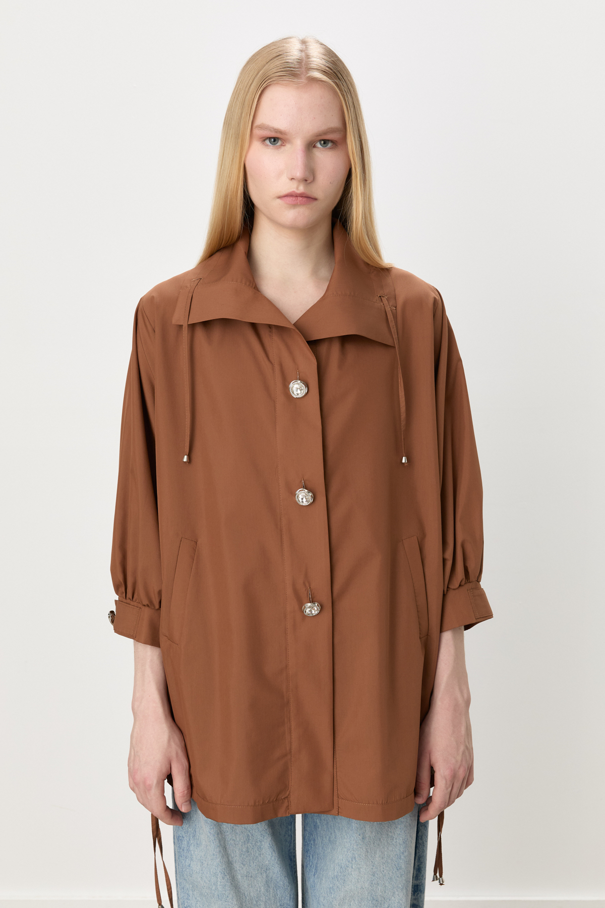 MY312 Giy-Çık Düğme Detaylı Oversize Giy-Çık  Kahve_modest
