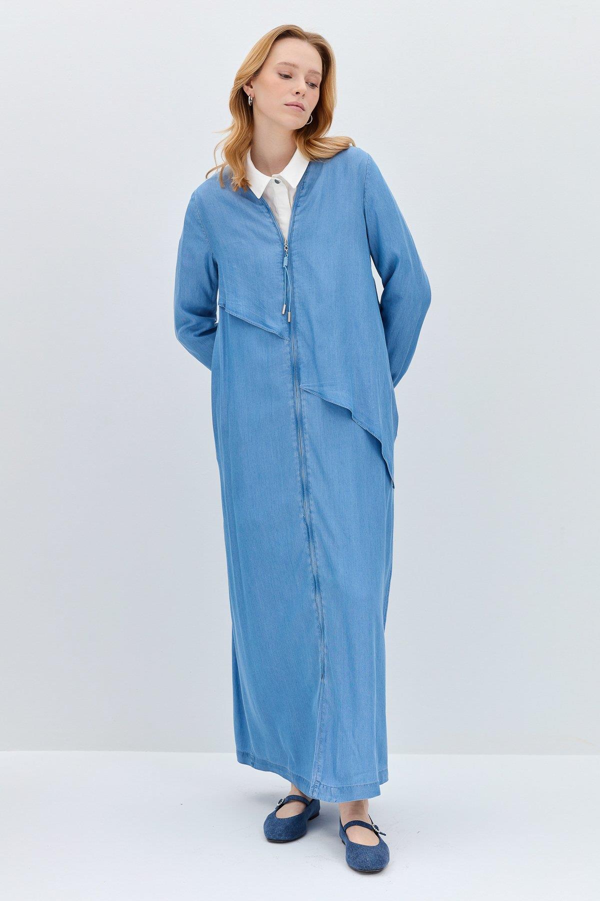 argue DenimCaftanDress 1度着用のみ ARGUE Linen×Tencel Caftan-Dress 
