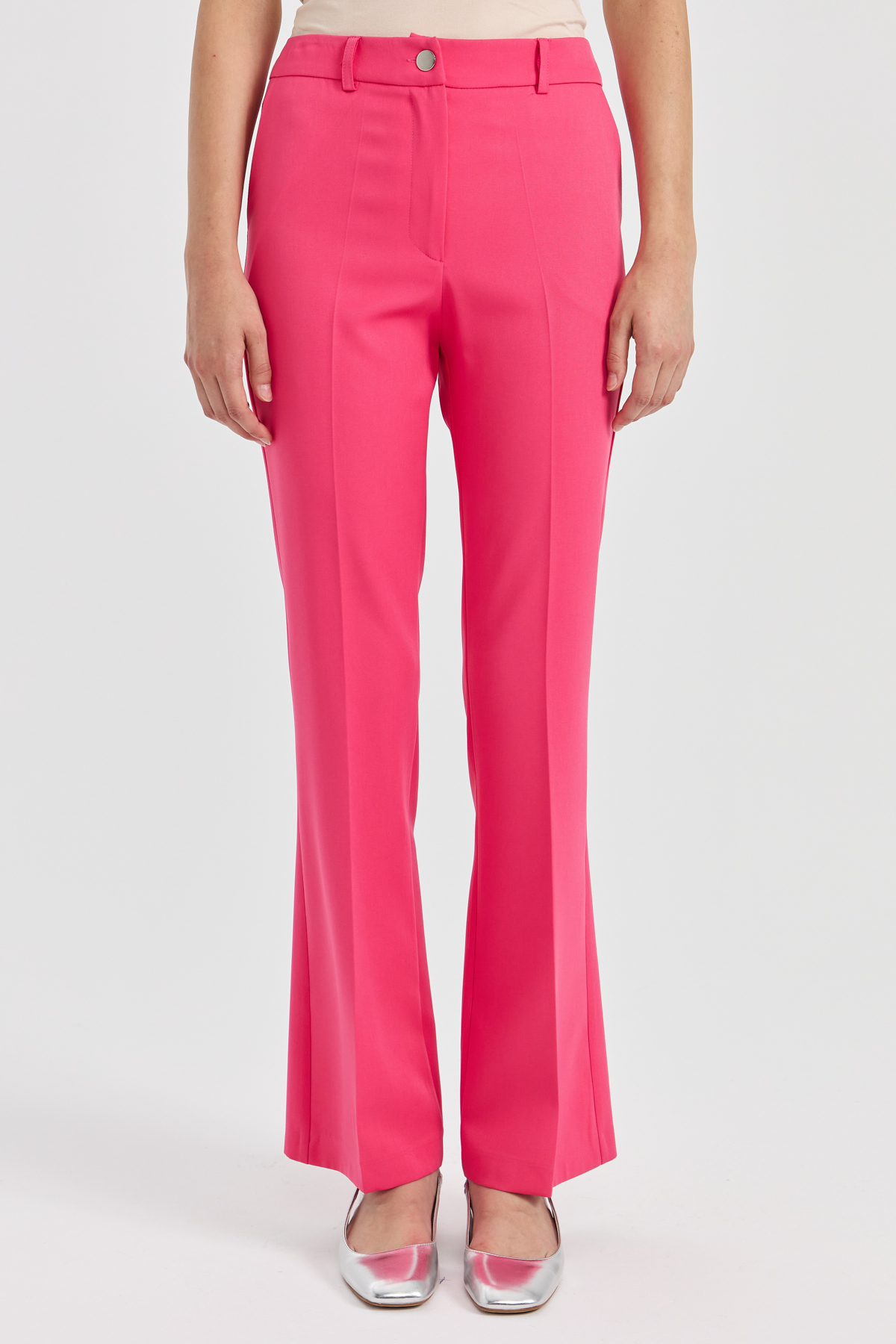 NİHAN Pants Nihan İspanyol Paça Pantolon  Fuşya_modest