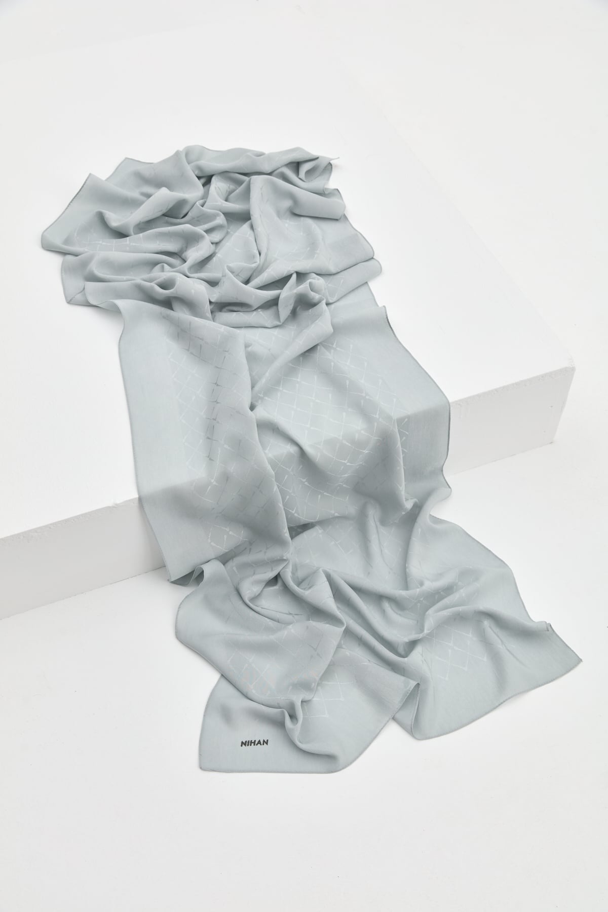 NİHAN Shawl Nihan Jakarlı Pamuk Lyocell Şal  Mint_modest