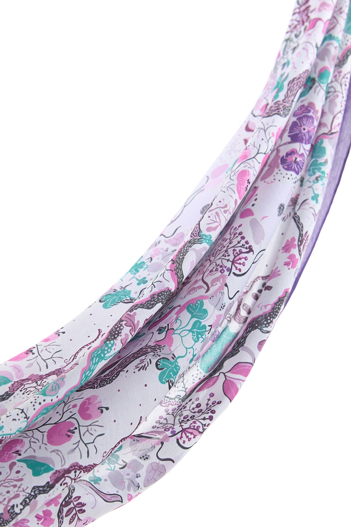 NİHAN Scarfs Nihan Desenli Soft Eşarp  Mor_modest