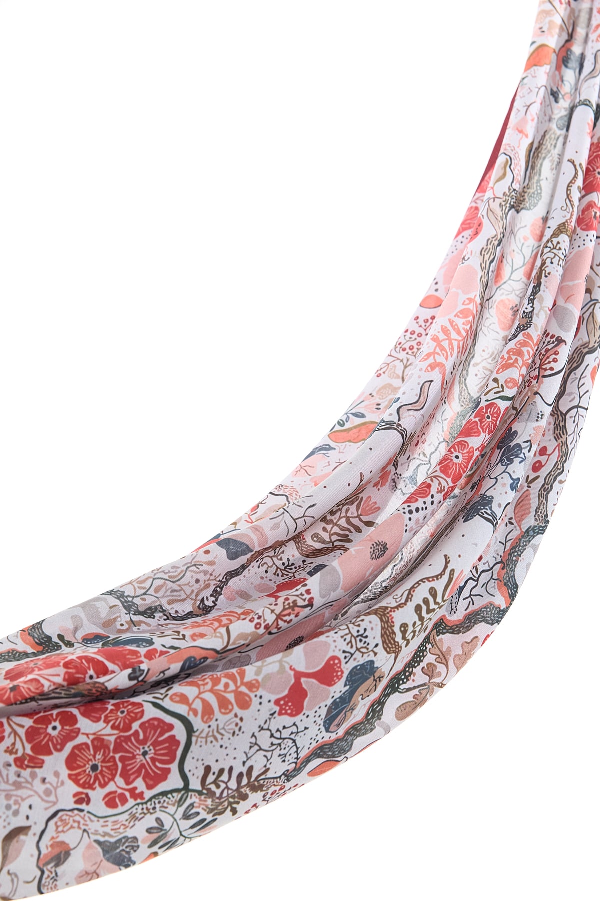 NİHAN Stil Eşarp Nihan Desenli Soft Eşarp  Turuncu_modest