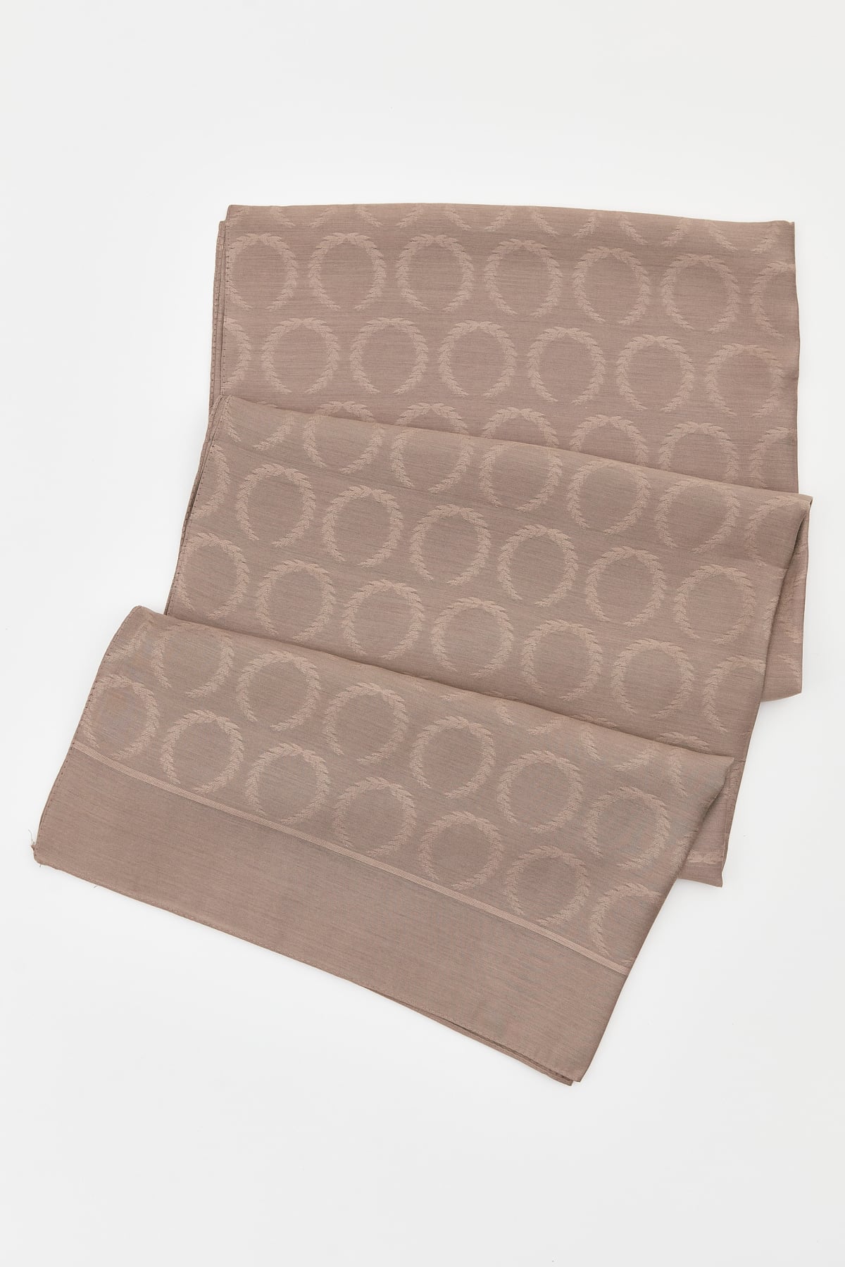 NİHAN Silk Shawl Nihan İpek Yün Başak Desen Şal  Toprak_modest