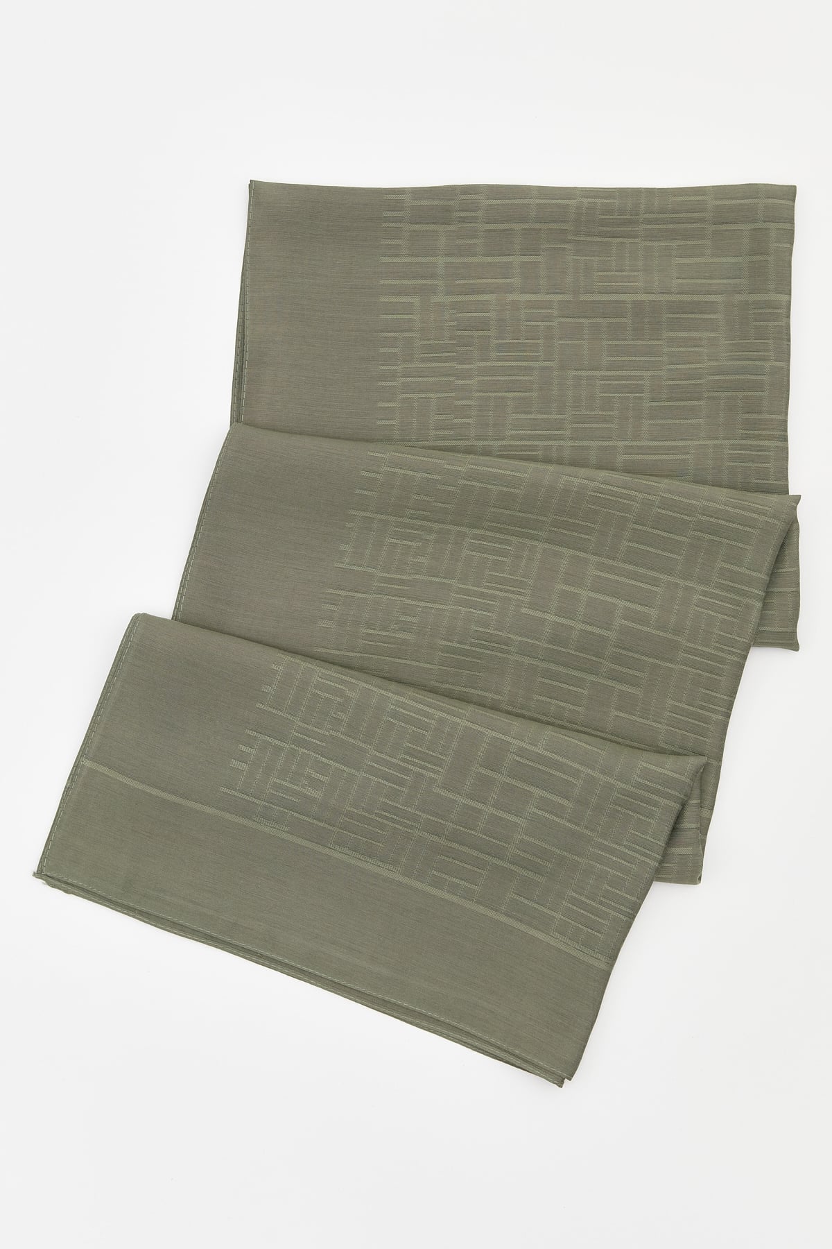 NİHAN Silk Shawl Nihan İpek Yün Labirent Desen Şal  Yeşil_modest