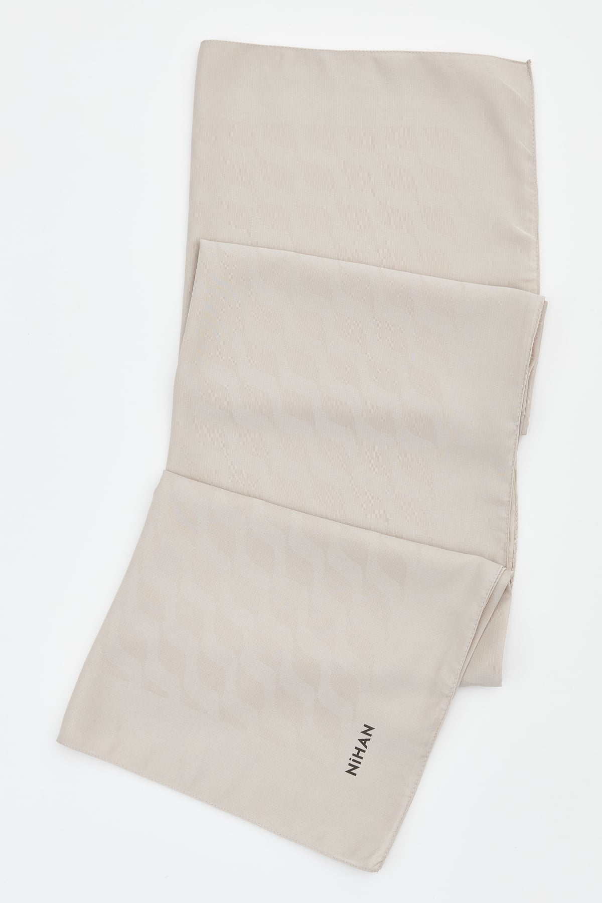 NİHAN Stil Eşarp Nihan Jakar Desenli Eşarp  Bej_modest