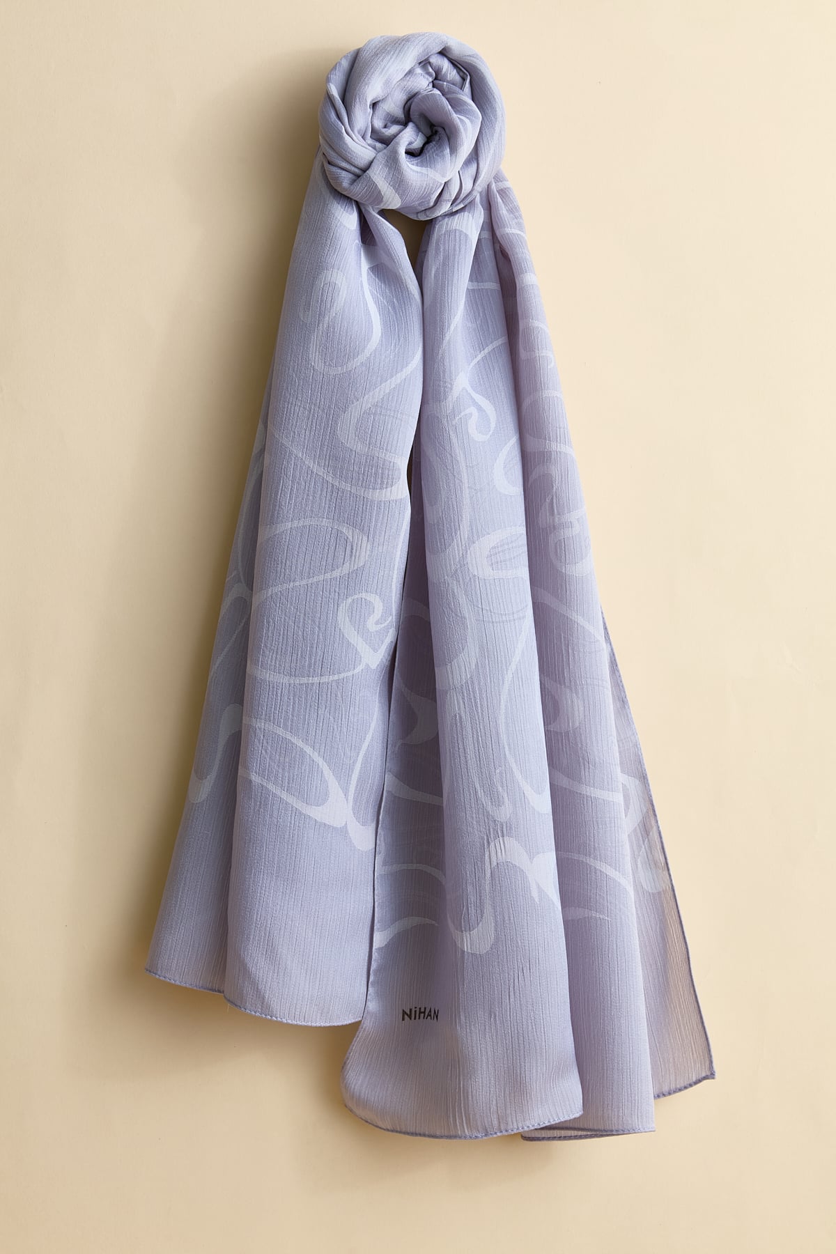 NİHAN Shawl Nihan Jakar Desenli Şal  Gri_modest