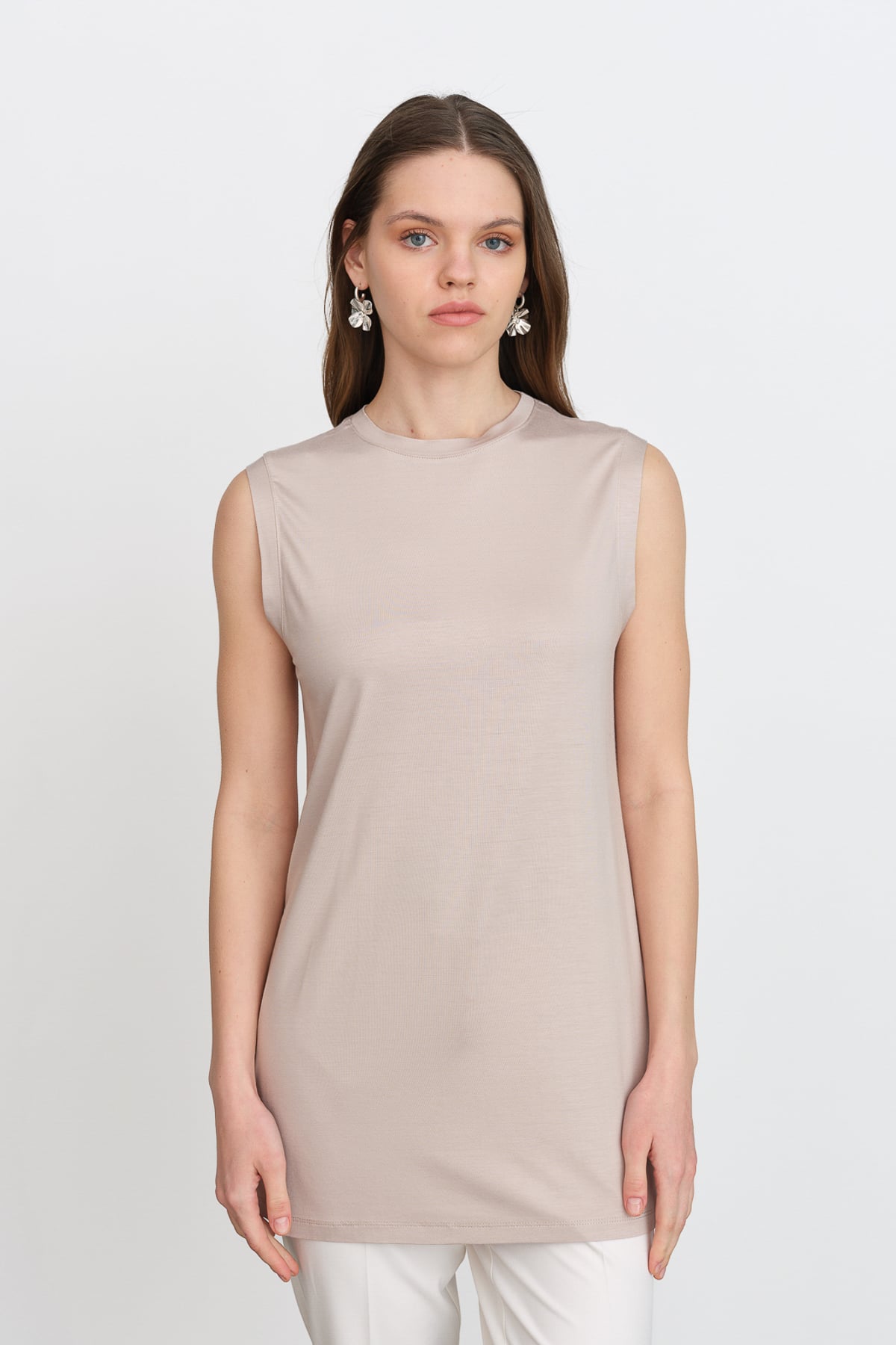 NİHAN Base Layers Nihan Kolsuz Penye İçlik  Taş_modest