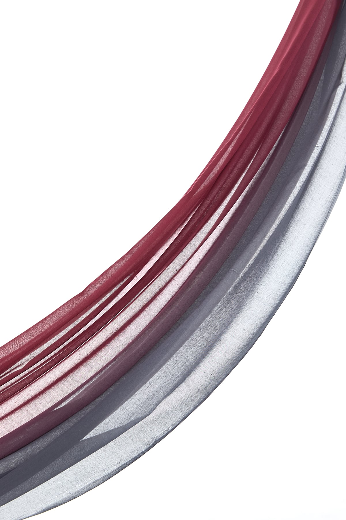 NİHAN Stil Şal Nihan Renk Geçişli Şal  Bordo_modest