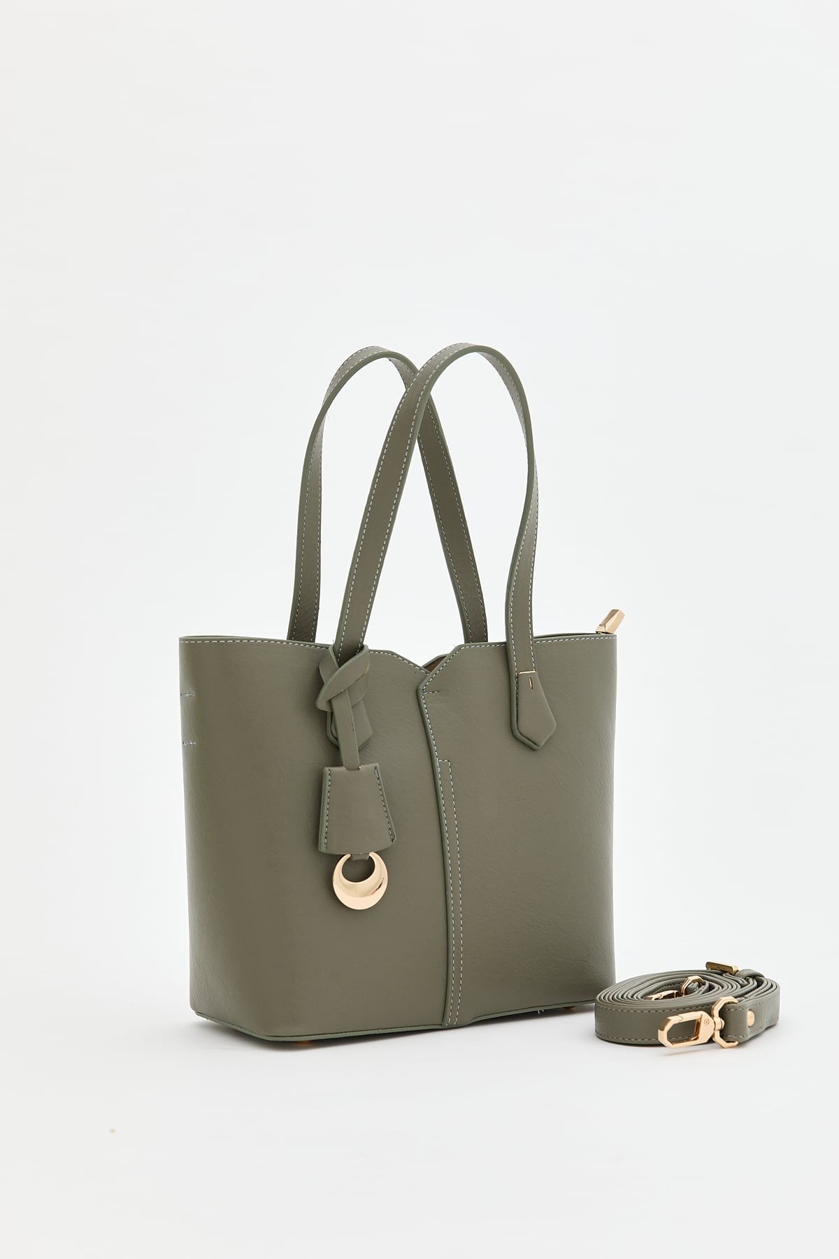 NİHAN Bags Nihan Tote Çanta  Yeşil_modest