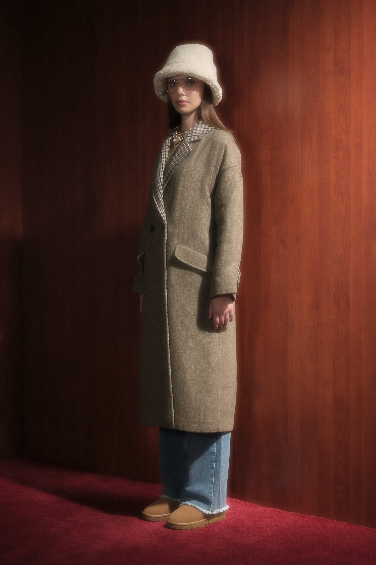 NİHAN Coat Oversize Kaban  Haki_modest