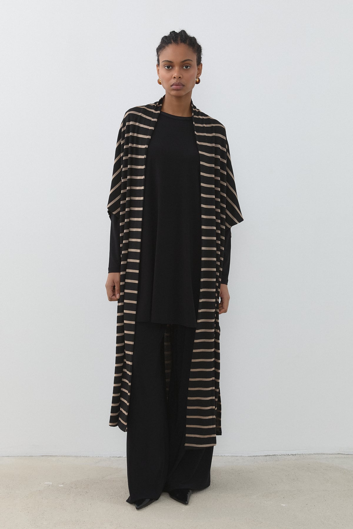 Örme 3 'lü Takım  Siyah