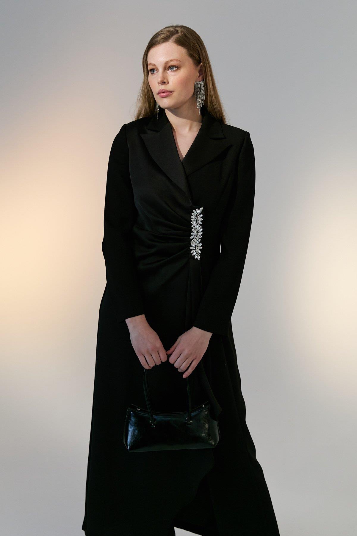 Nihan Buyuk Beden k Kaftan Pantolon Tak m Siyah