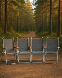 CAMPOUT 4'LÜ PLAJ SANDALYE SET