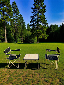 CAMPOUT KÜÇÜK MDF +2 MOGAN SANDALYE SET