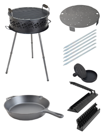 MERİÇ ŞÖMİNE BARBEKÜ SÜPER SET
